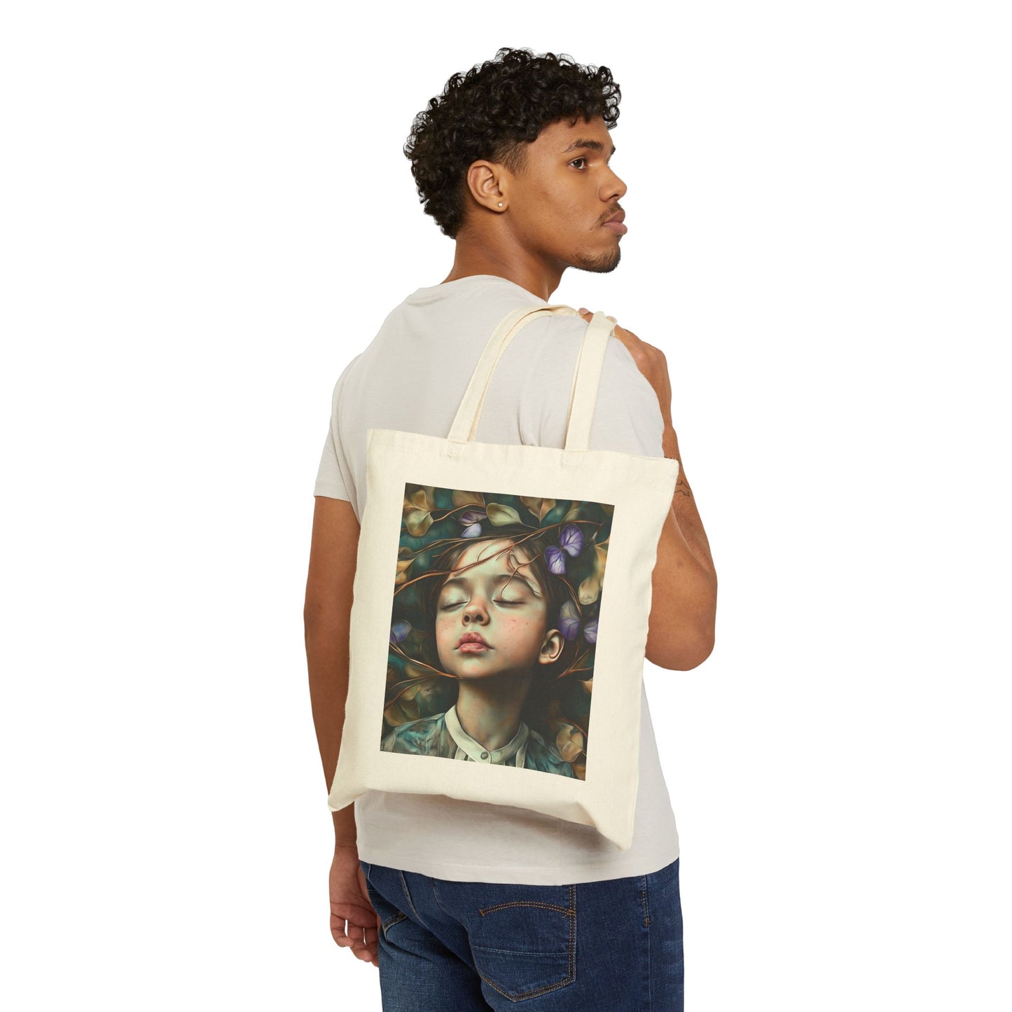 Morning Glory Dreams Cotton Canvas Tote Bag