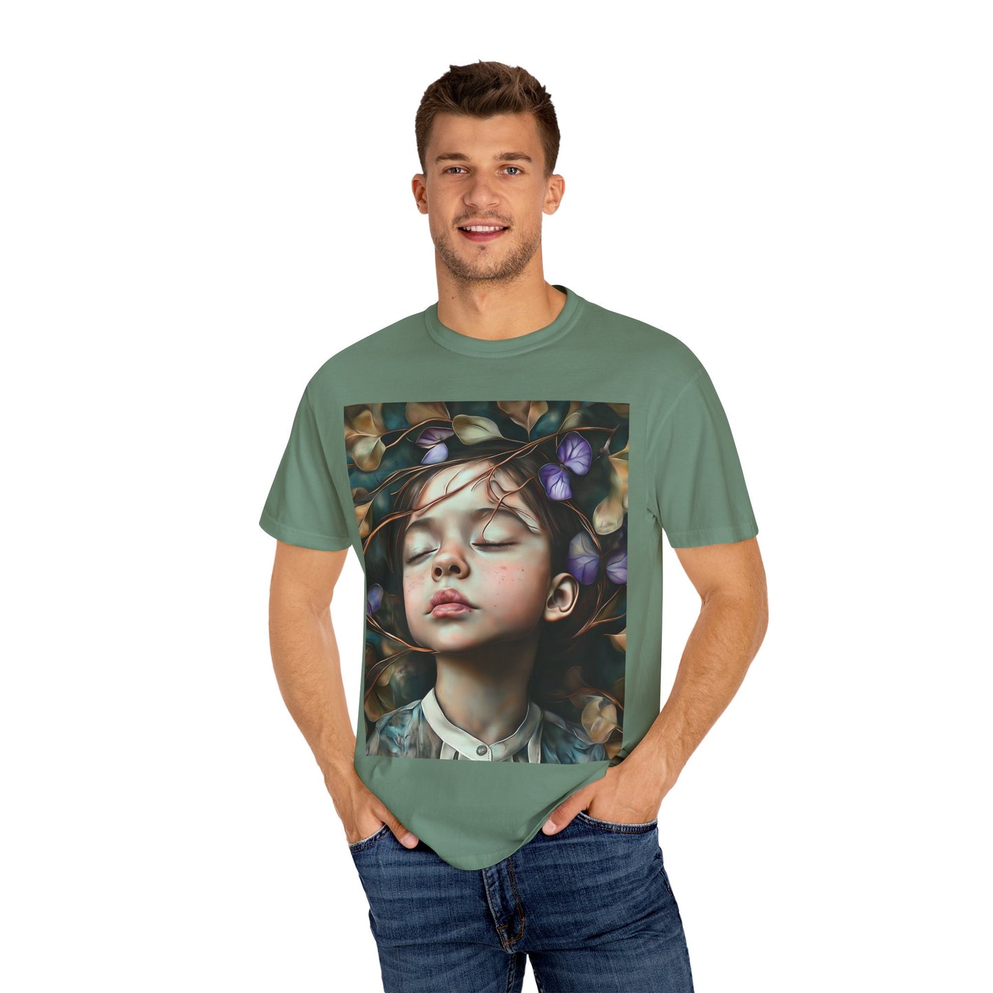 Morning Glory Dreams Unisex Garment-Dyed T-Shirt