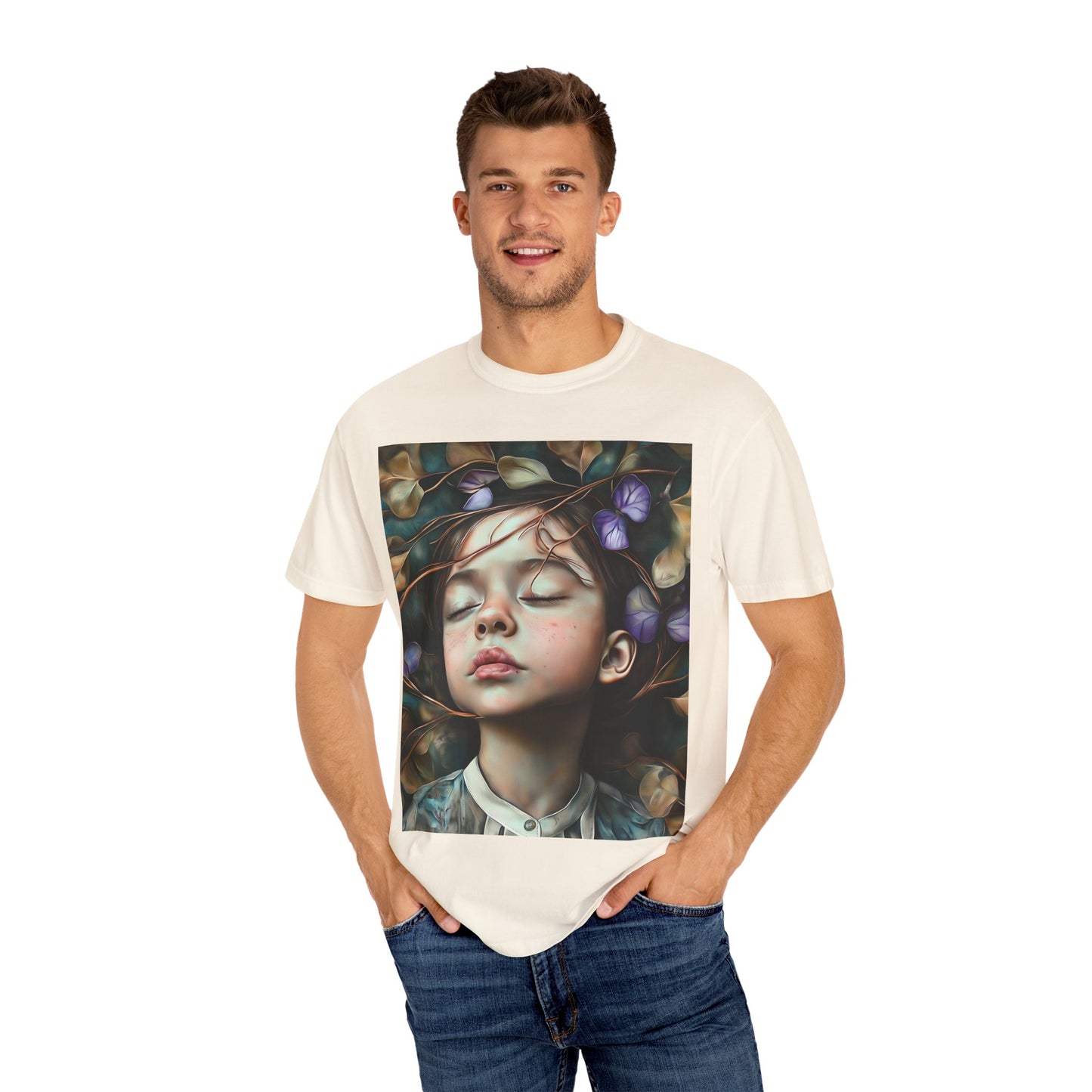 Morning Glory Dreams Unisex Garment-Dyed T-Shirt