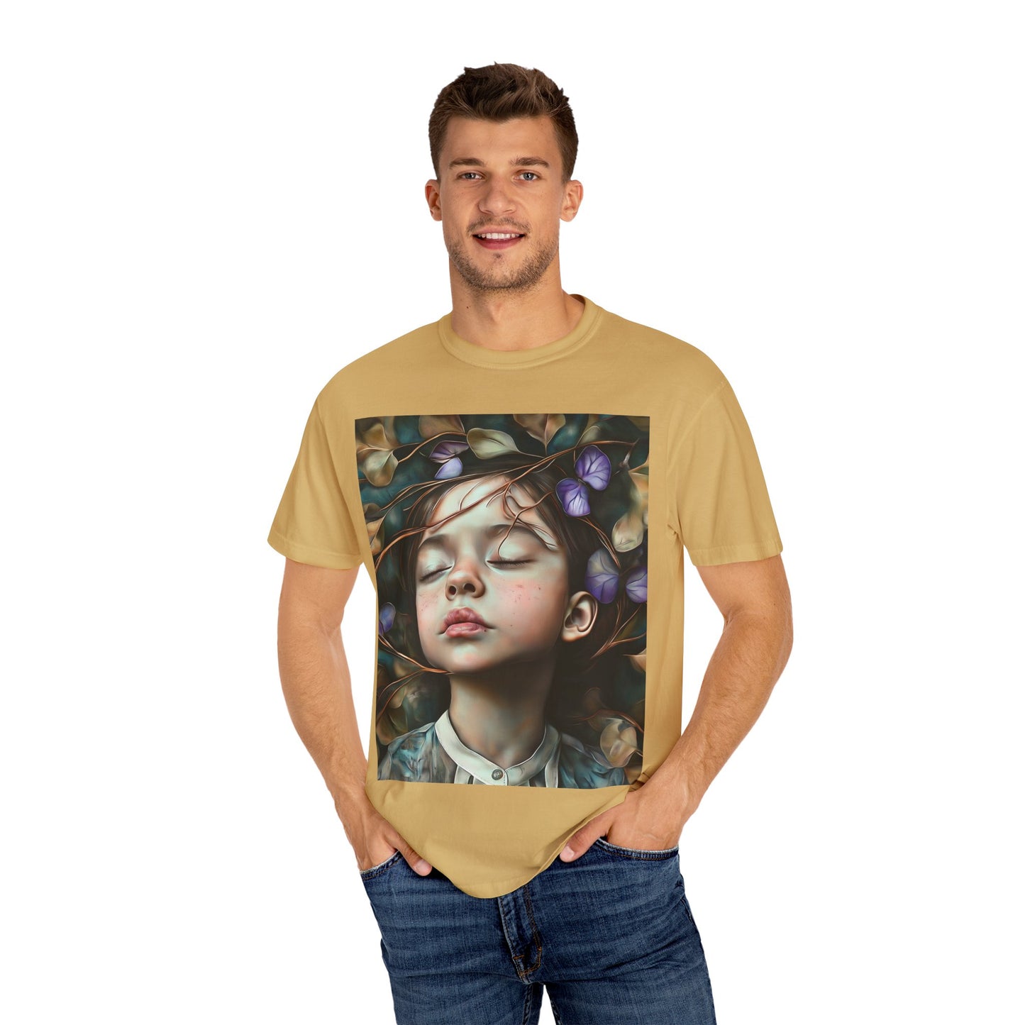 Morning Glory Dreams Unisex Garment-Dyed T-Shirt