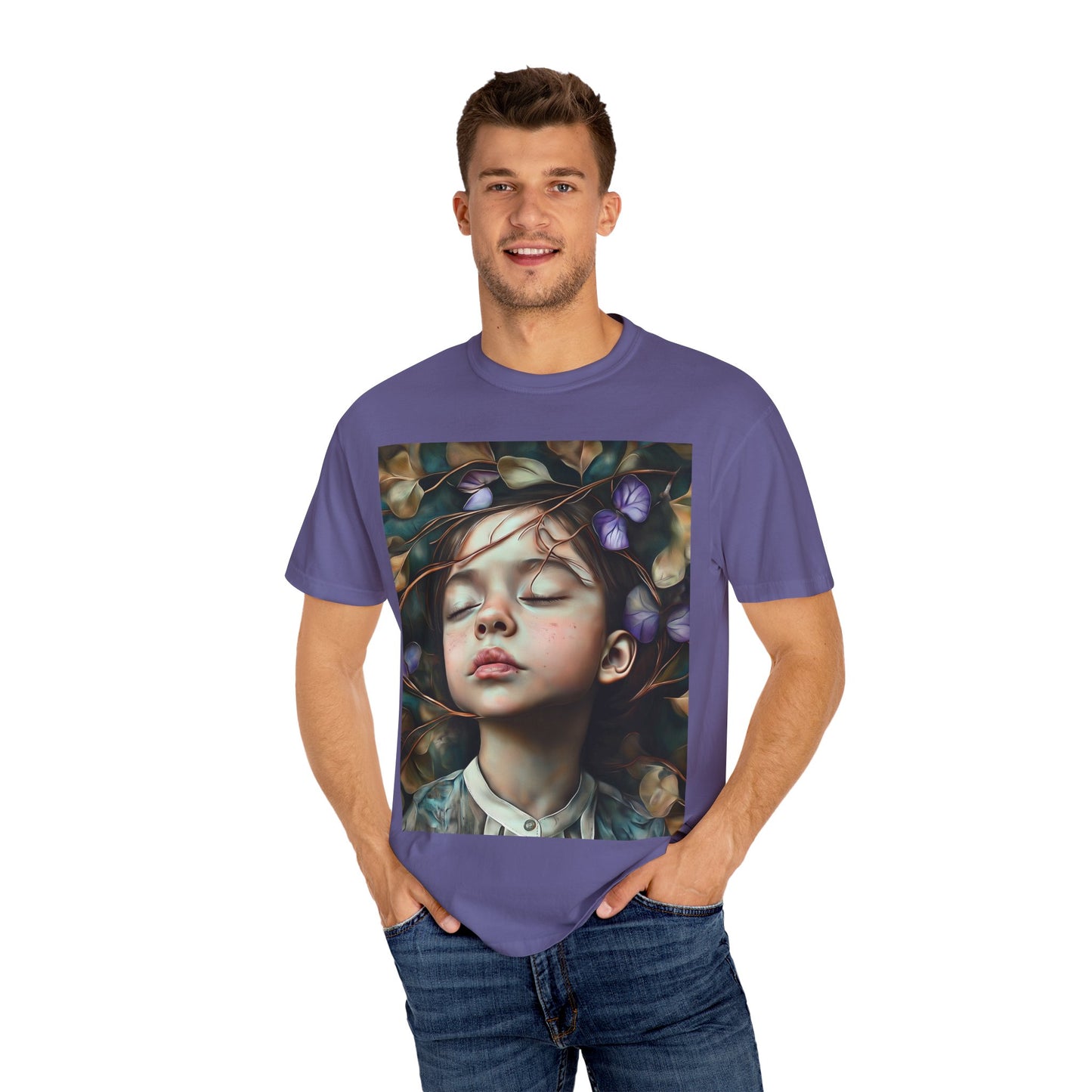 Morning Glory Dreams Unisex Garment-Dyed T-Shirt