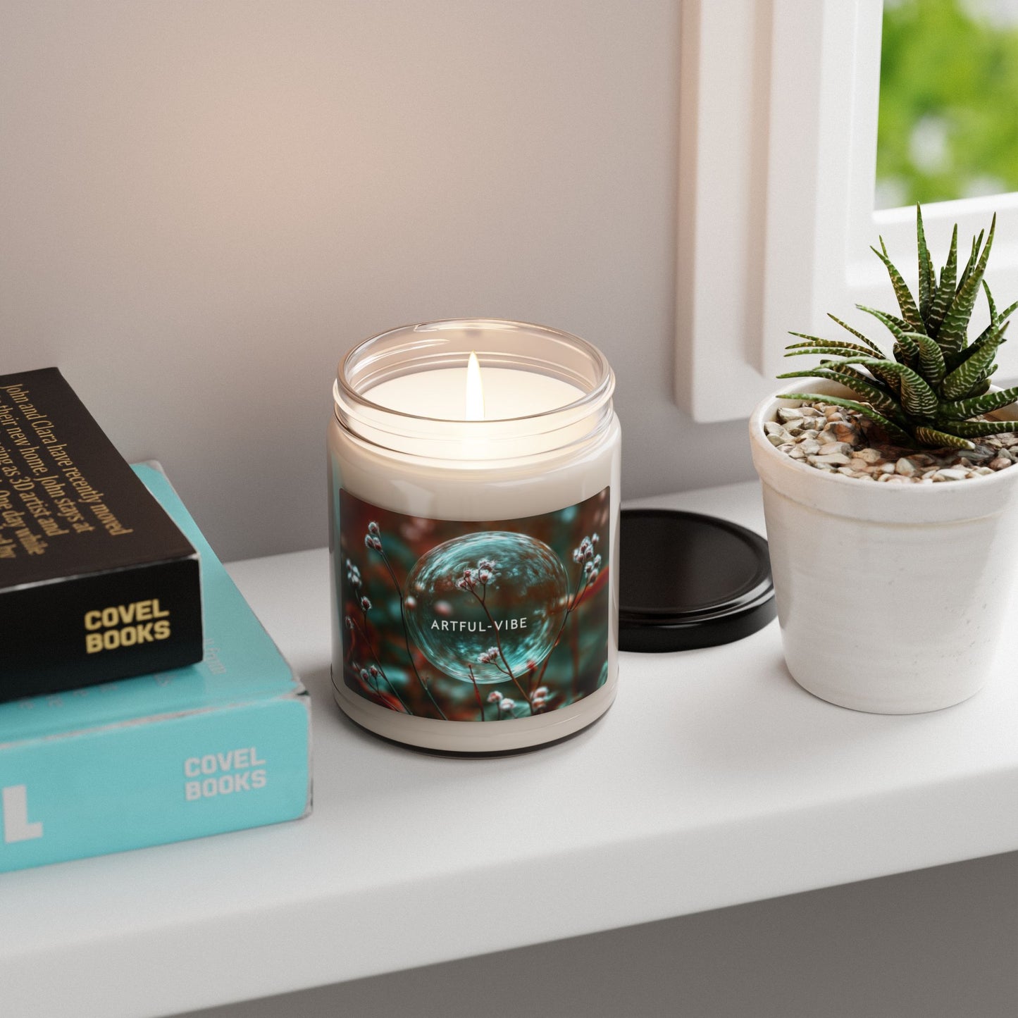 Artful Vibe Scented Soy Candle - 9oz | Relaxing Aromatherapy for Home Decor