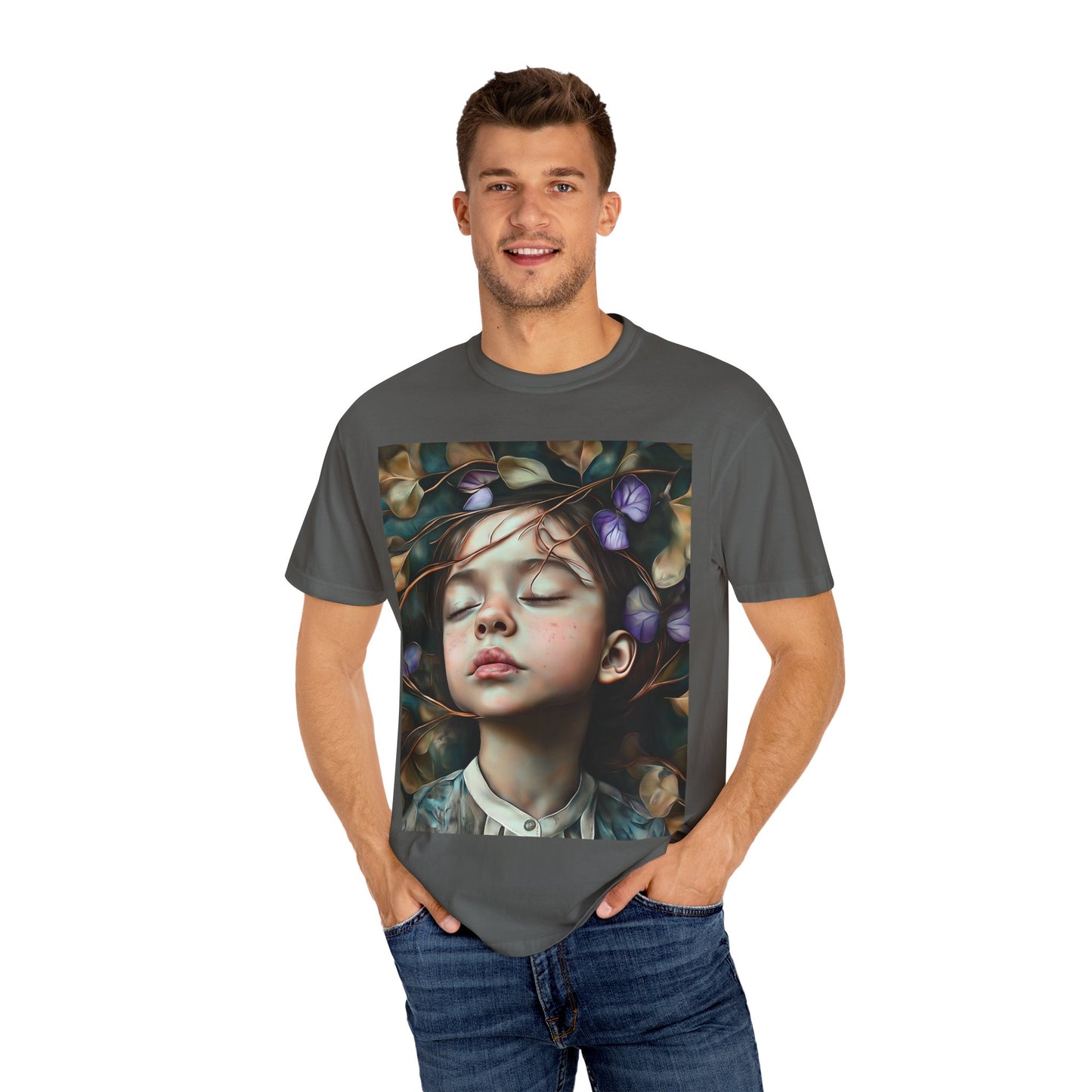 Morning Glory Dreams Unisex Garment-Dyed T-Shirt