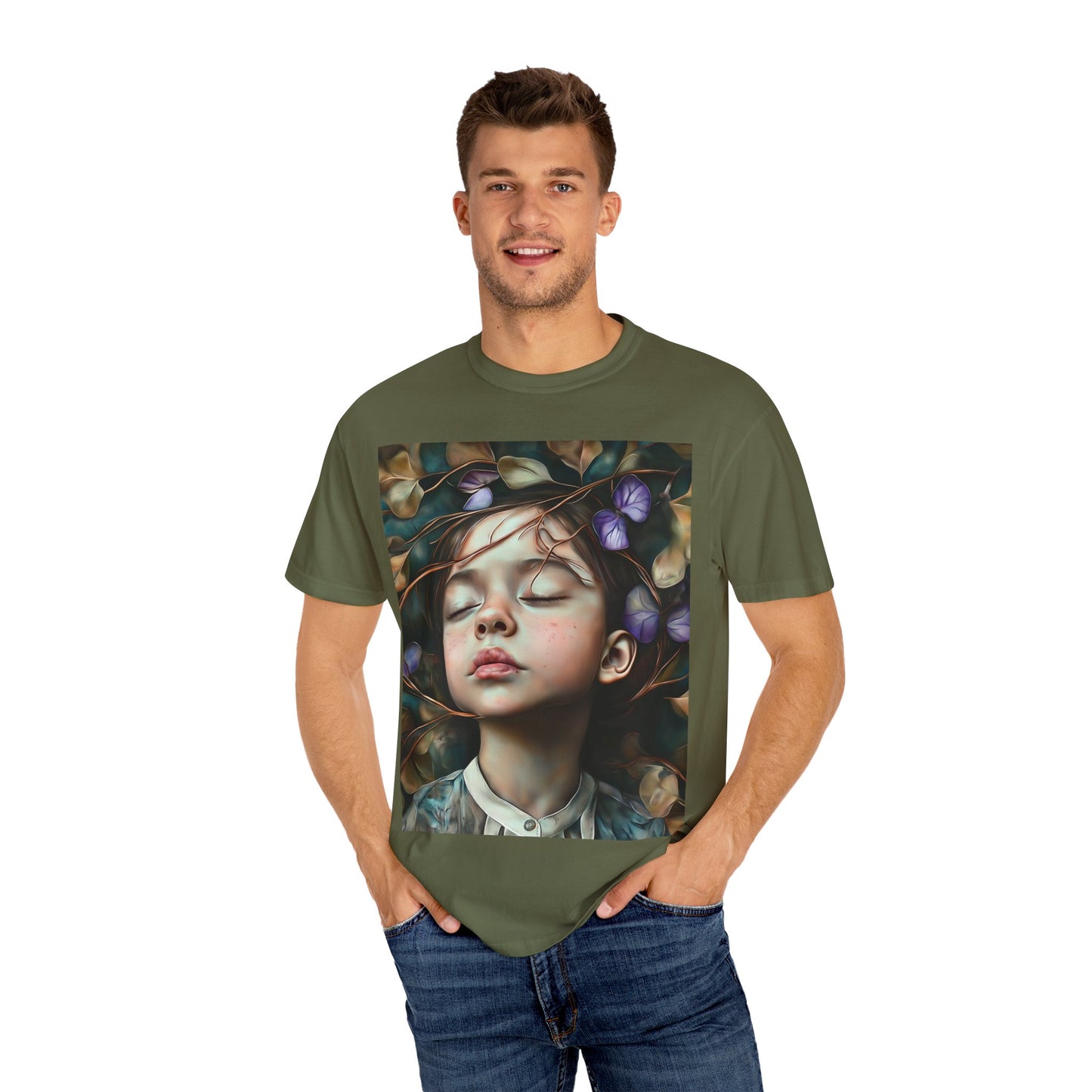 Morning Glory Dreams Unisex Garment-Dyed T-Shirt