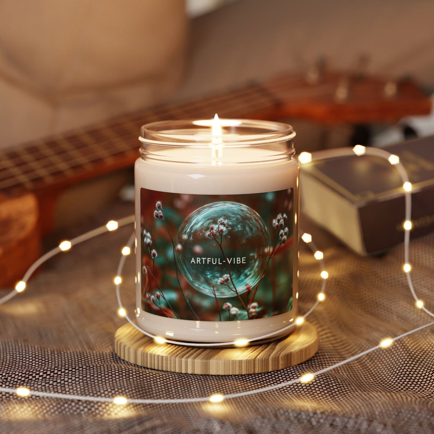 Artful Vibe Scented Soy Candle - 9oz | Relaxing Aromatherapy for Home Decor