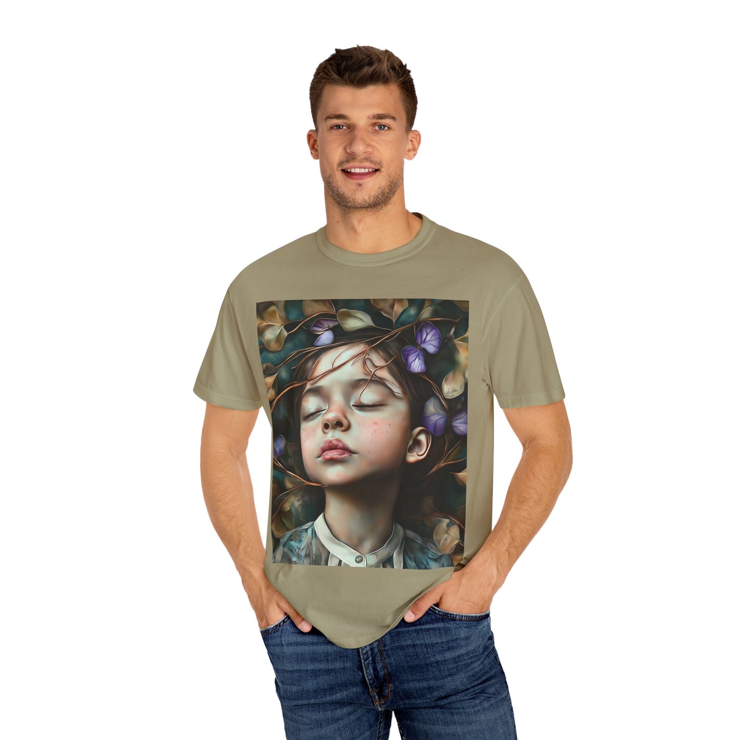Morning Glory Dreams Unisex Garment-Dyed T-Shirt