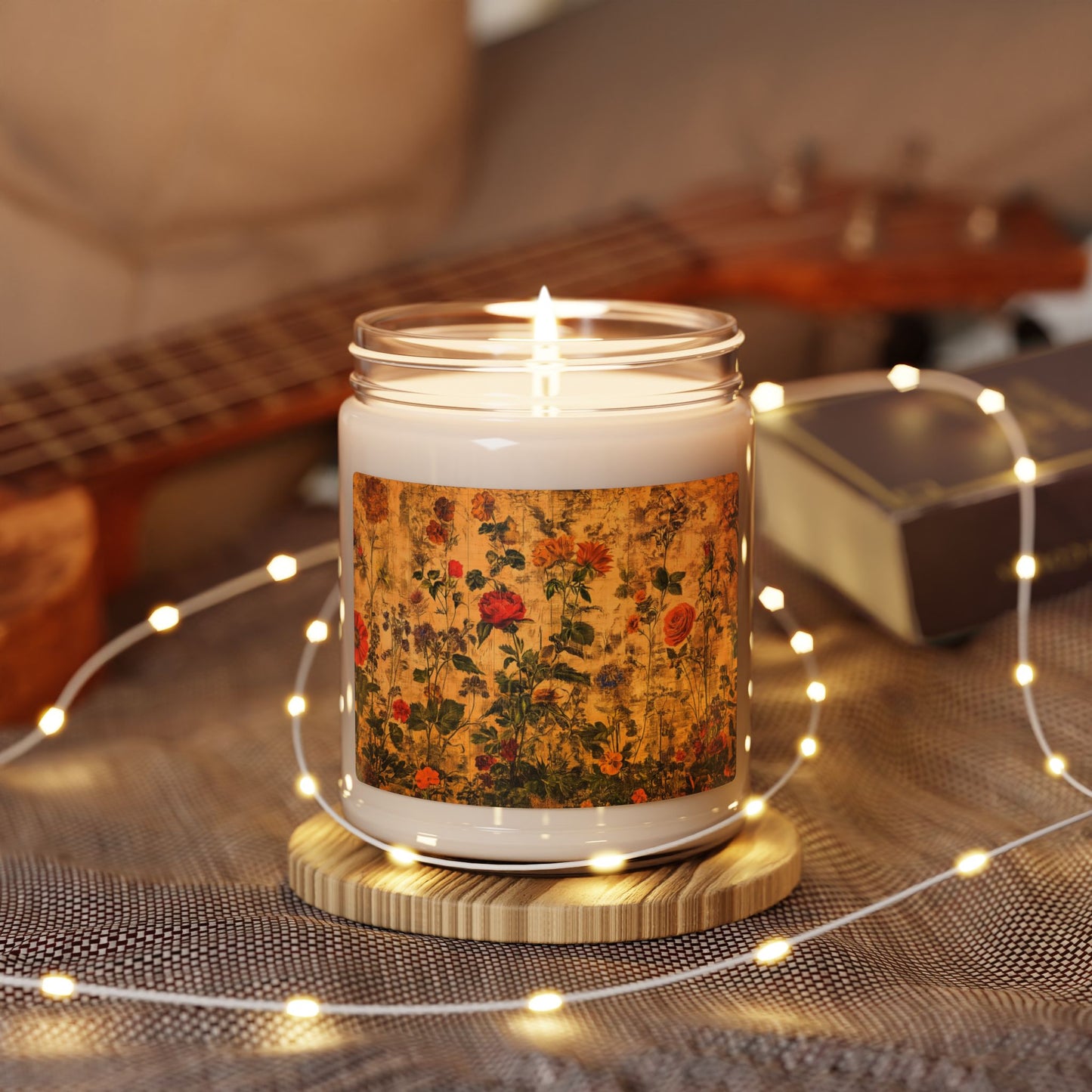 Rose Tapestry Soy Candle - 9oz Floral Scented