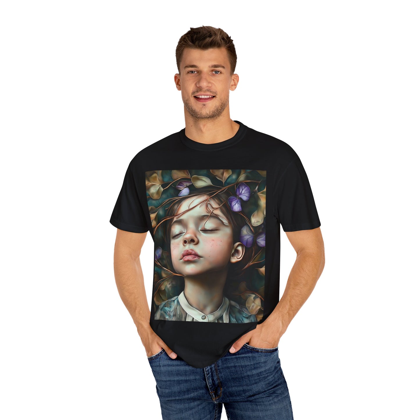Morning Glory Dreams Unisex Garment-Dyed T-Shirt