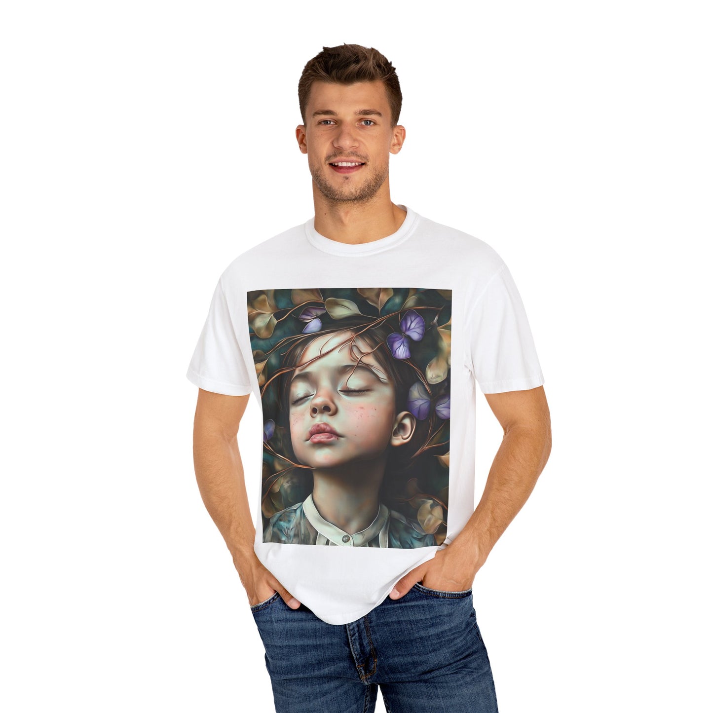 Morning Glory Dreams Unisex Garment-Dyed T-Shirt