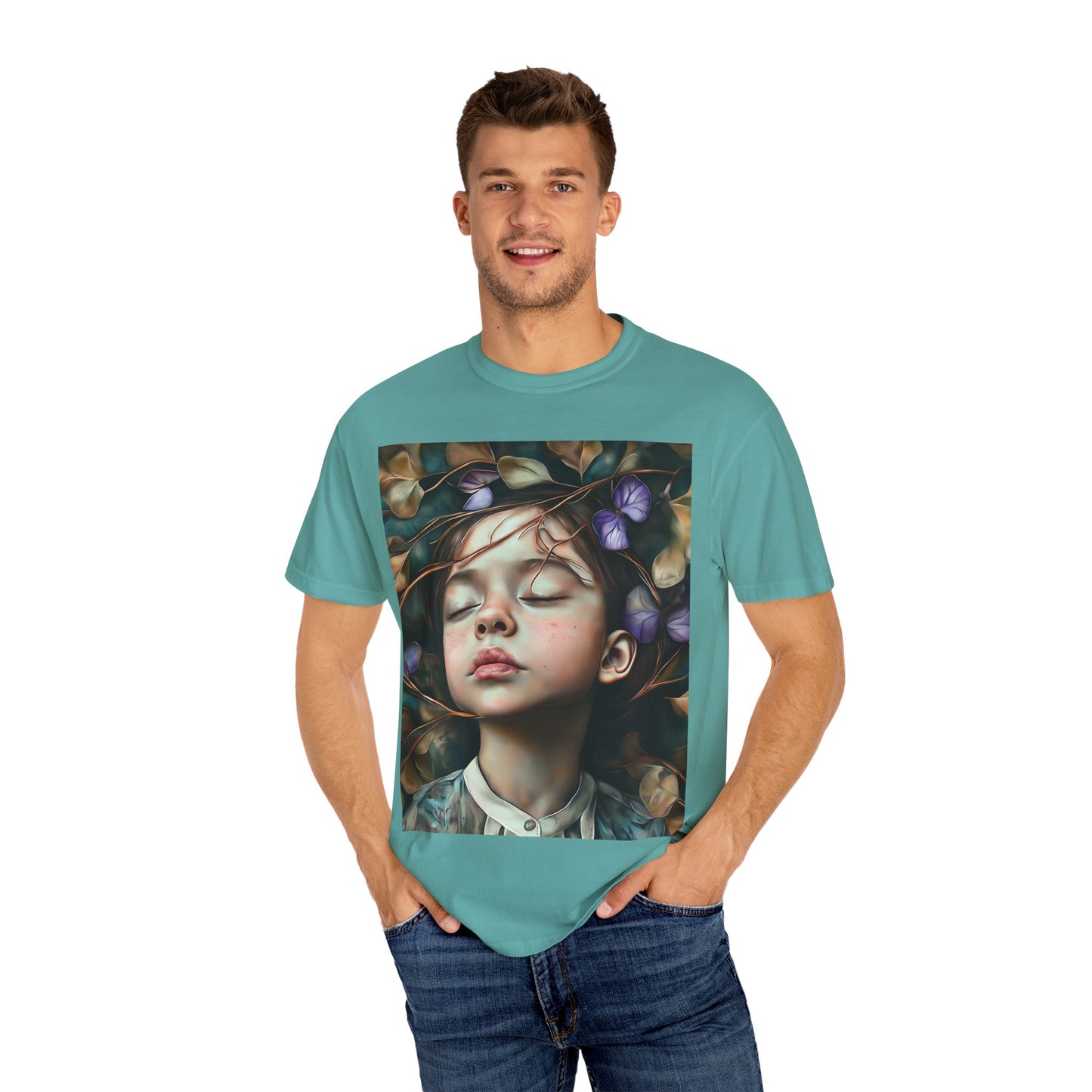 Morning Glory Dreams Unisex Garment-Dyed T-Shirt