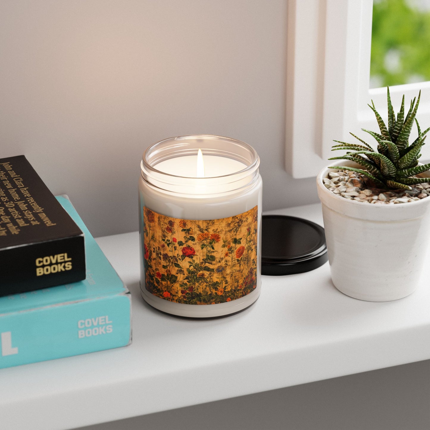 Rose Tapestry Soy Candle - 9oz Floral Scented