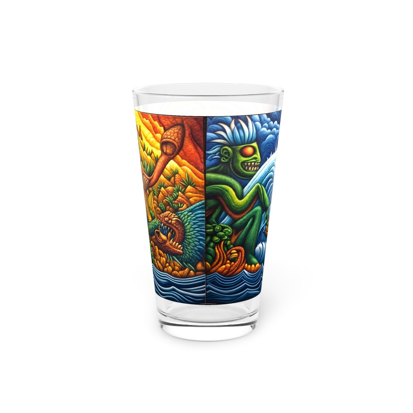 Realm of Mythic Waves Pint Glass, 16oz