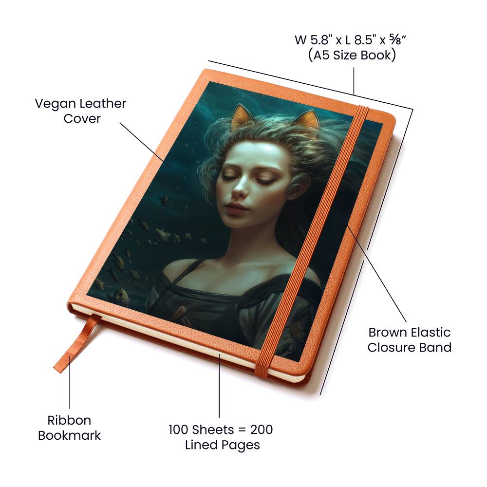 Whispers of the Deep Vegan Leather Journal