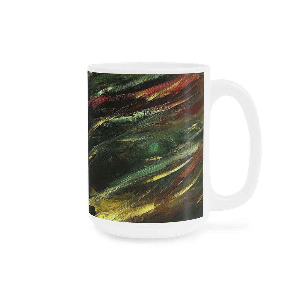 Young Beauty in Motion Artistic Ceramic Mugs - 11oz, 15oz, 20oz | Unique Gift for Art Lovers