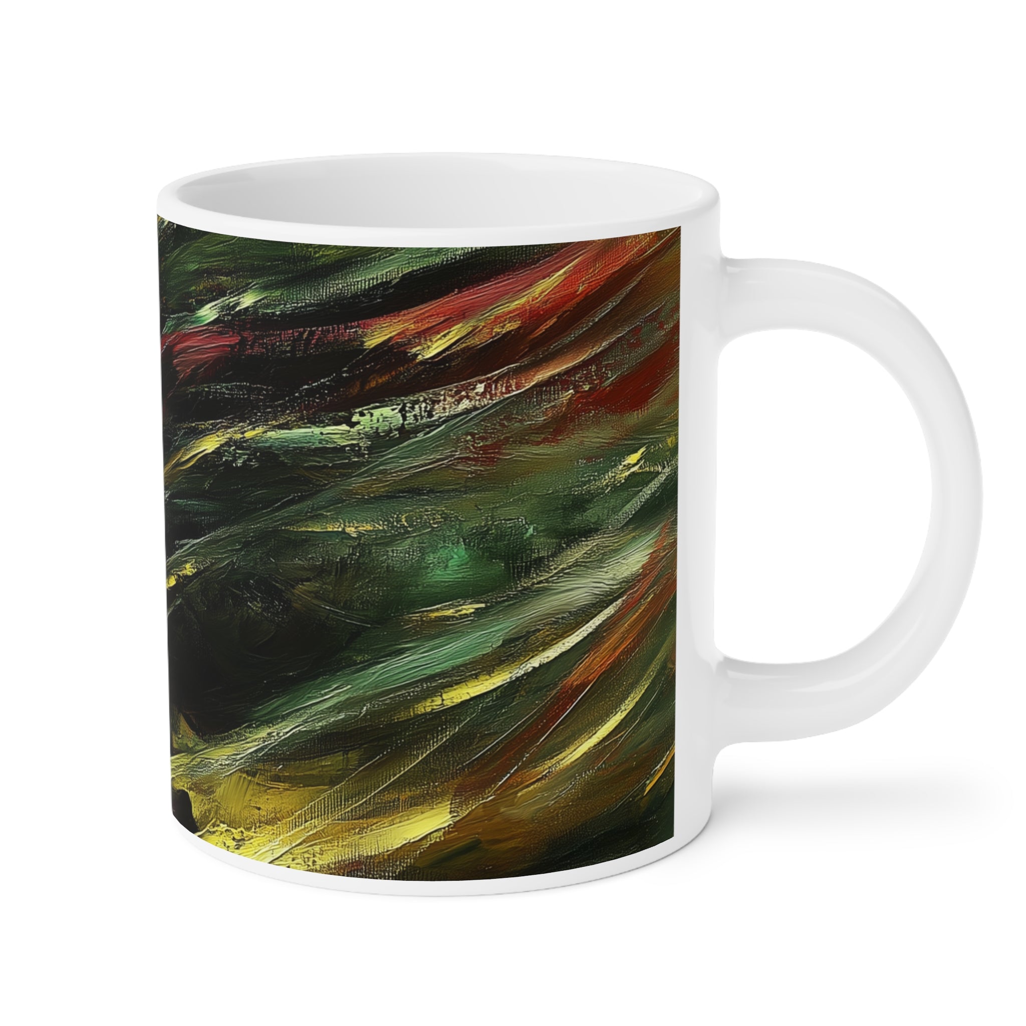Young Beauty in Motion Artistic Ceramic Mugs - 11oz, 15oz, 20oz | Unique Gift for Art Lovers