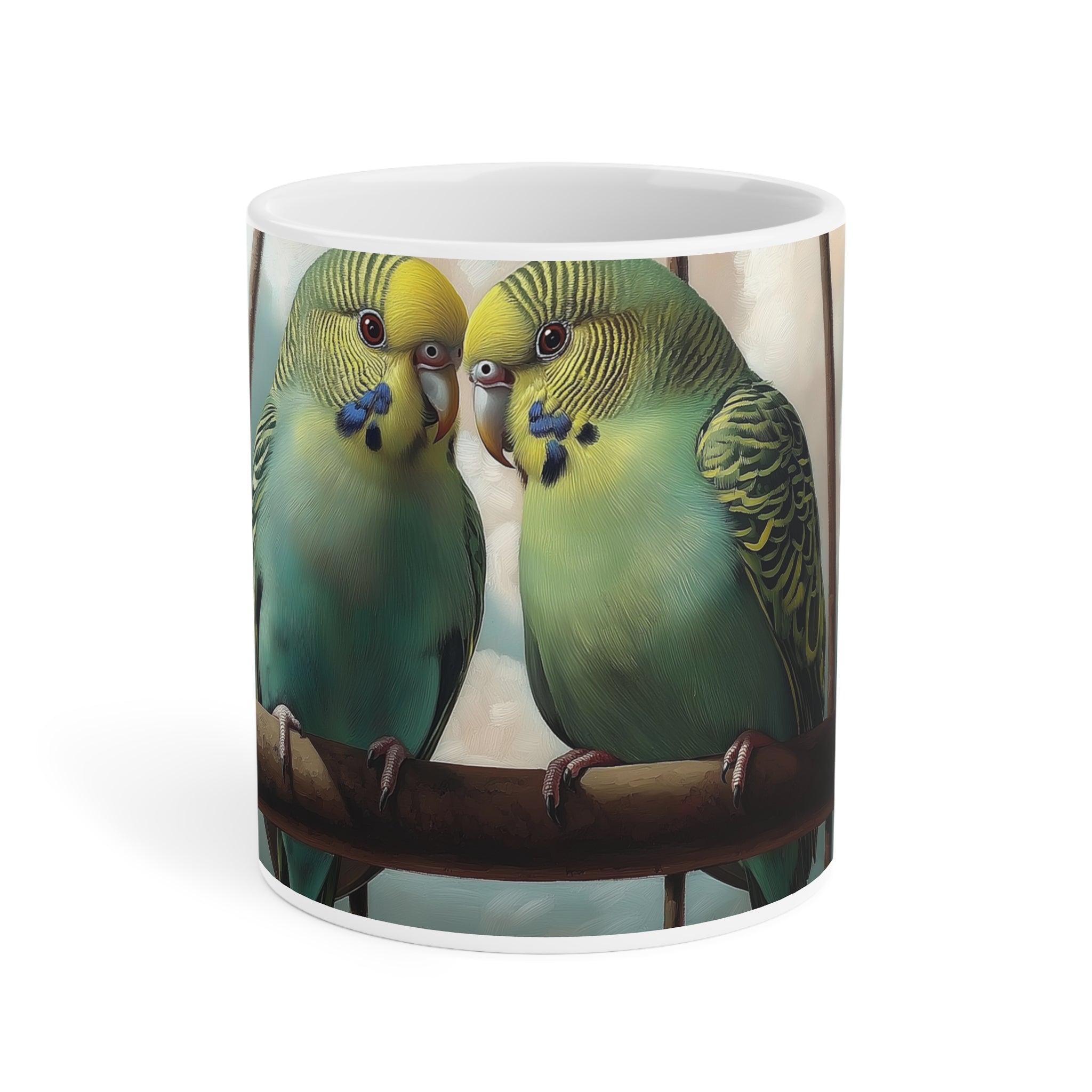 Charming Budgie Ceramic Mugs - Perfect for Bird Lovers