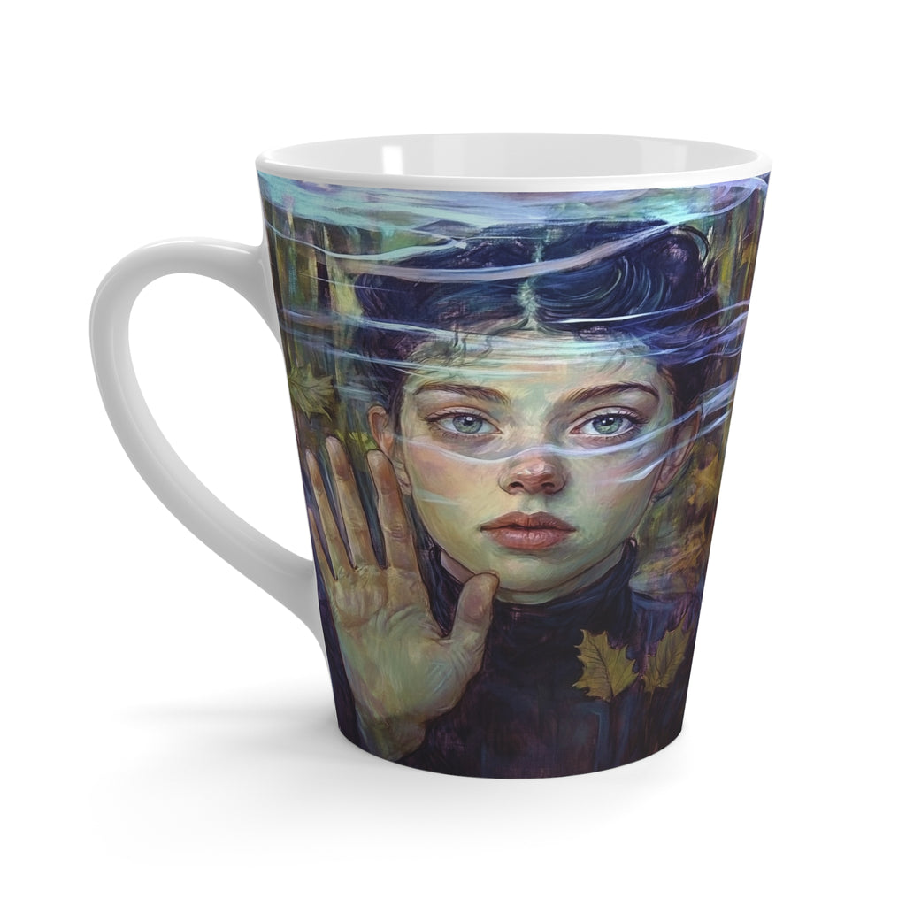 Captivating Gaze Latte Mug - Enchanting Coffee Cup with Beautiful, Mystical Design