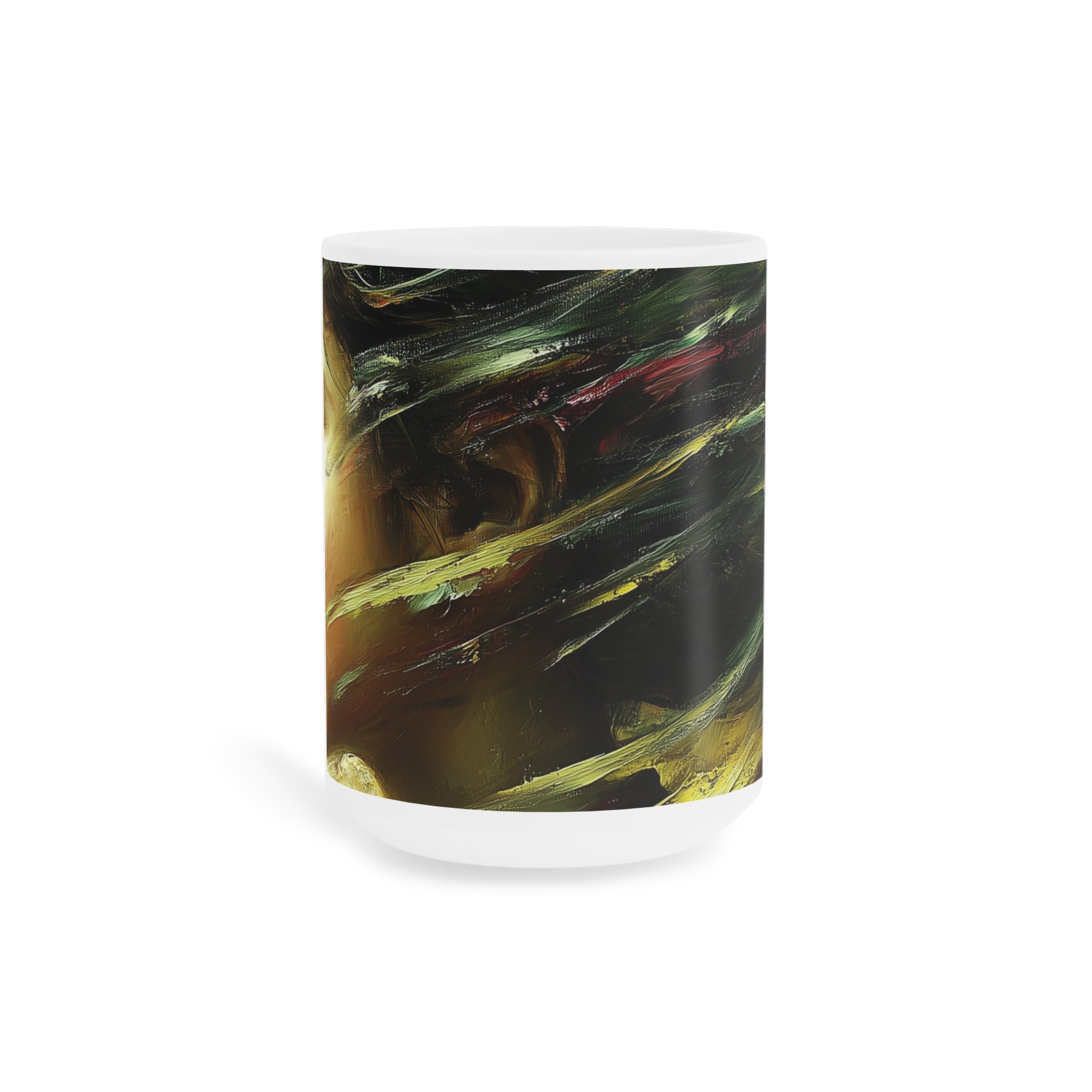 Young Beauty in Motion Artistic Ceramic Mugs - 11oz, 15oz, 20oz | Unique Gift for Art Lovers