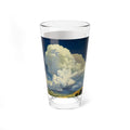 Towering Clouds over Rolling Green Hills: Mixing Glass, 16 oz.