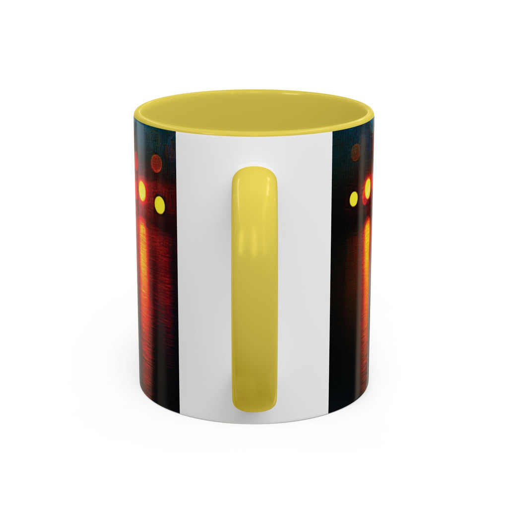 Reflections of the Cityscape Mug - Vibrant 11oz & 15oz Coffee Cup for Art Lovers & Gift Giving