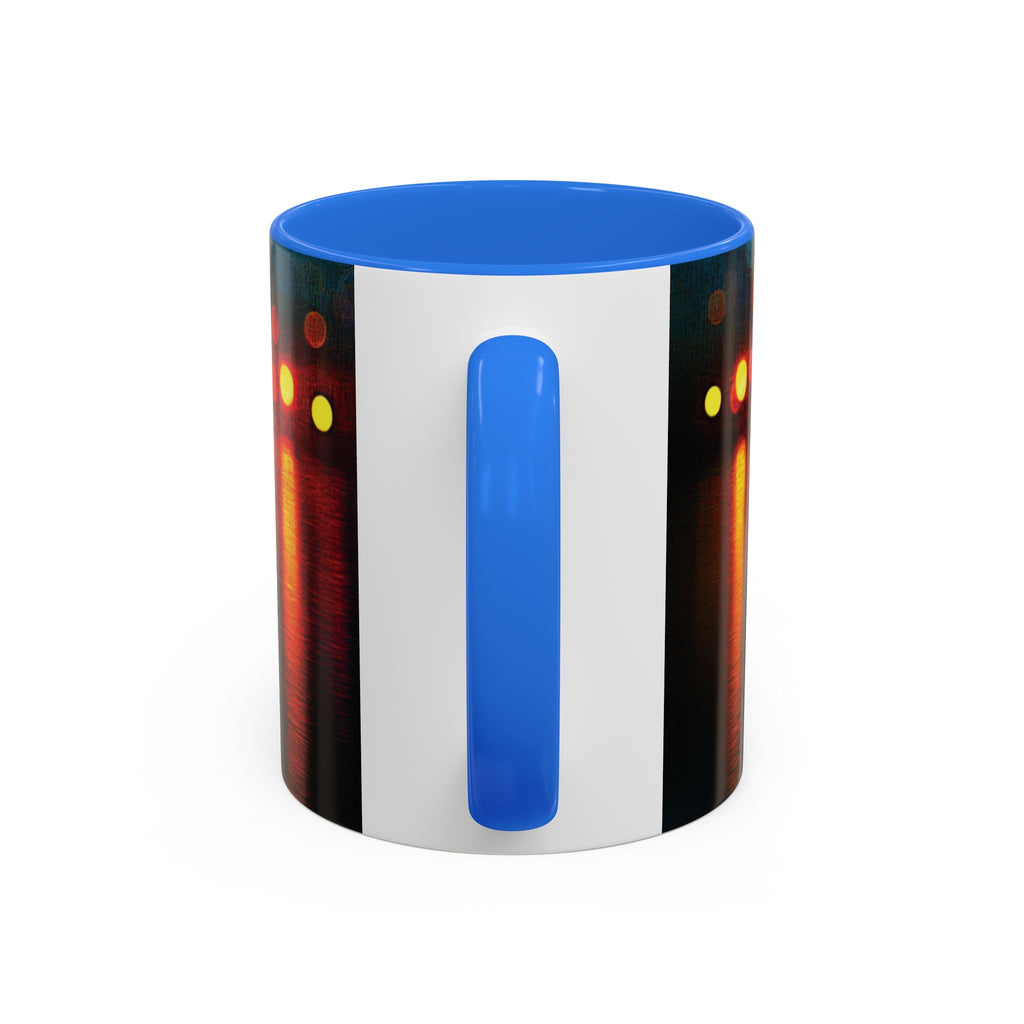 Reflections of the Cityscape Mug - Vibrant 11oz & 15oz Coffee Cup for Art Lovers & Gift Giving