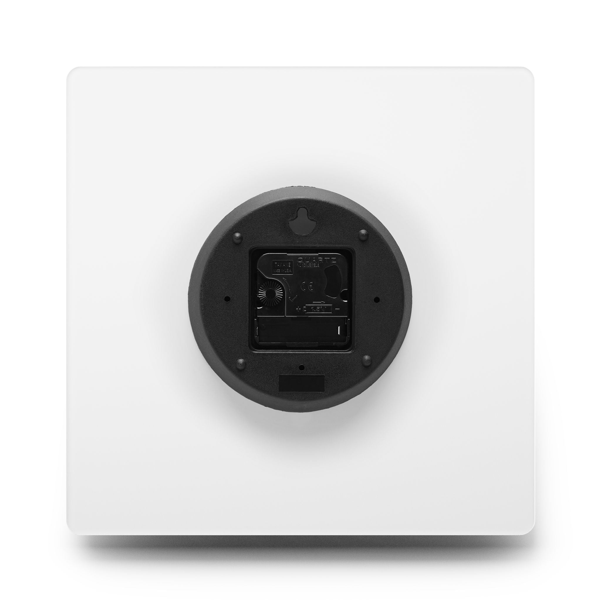 Surreal Harlequin Acrylic Wall Clock – Colorful Mismatched Eyes Art