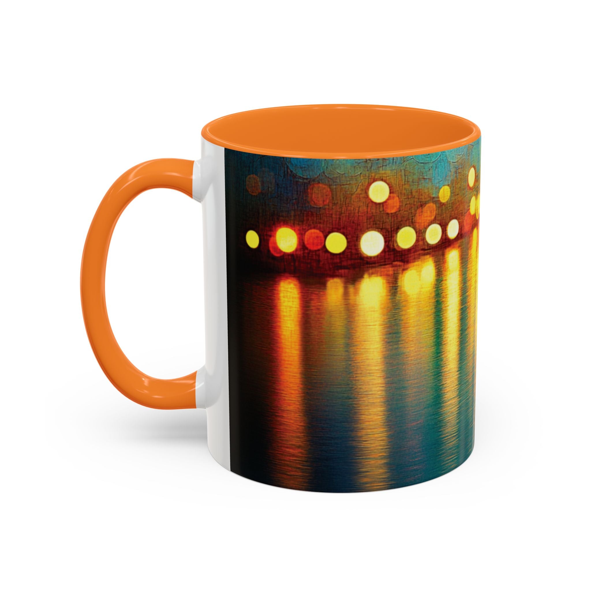 Reflections of the Cityscape Mug - Vibrant 11oz & 15oz Coffee Cup for Art Lovers & Gift Giving