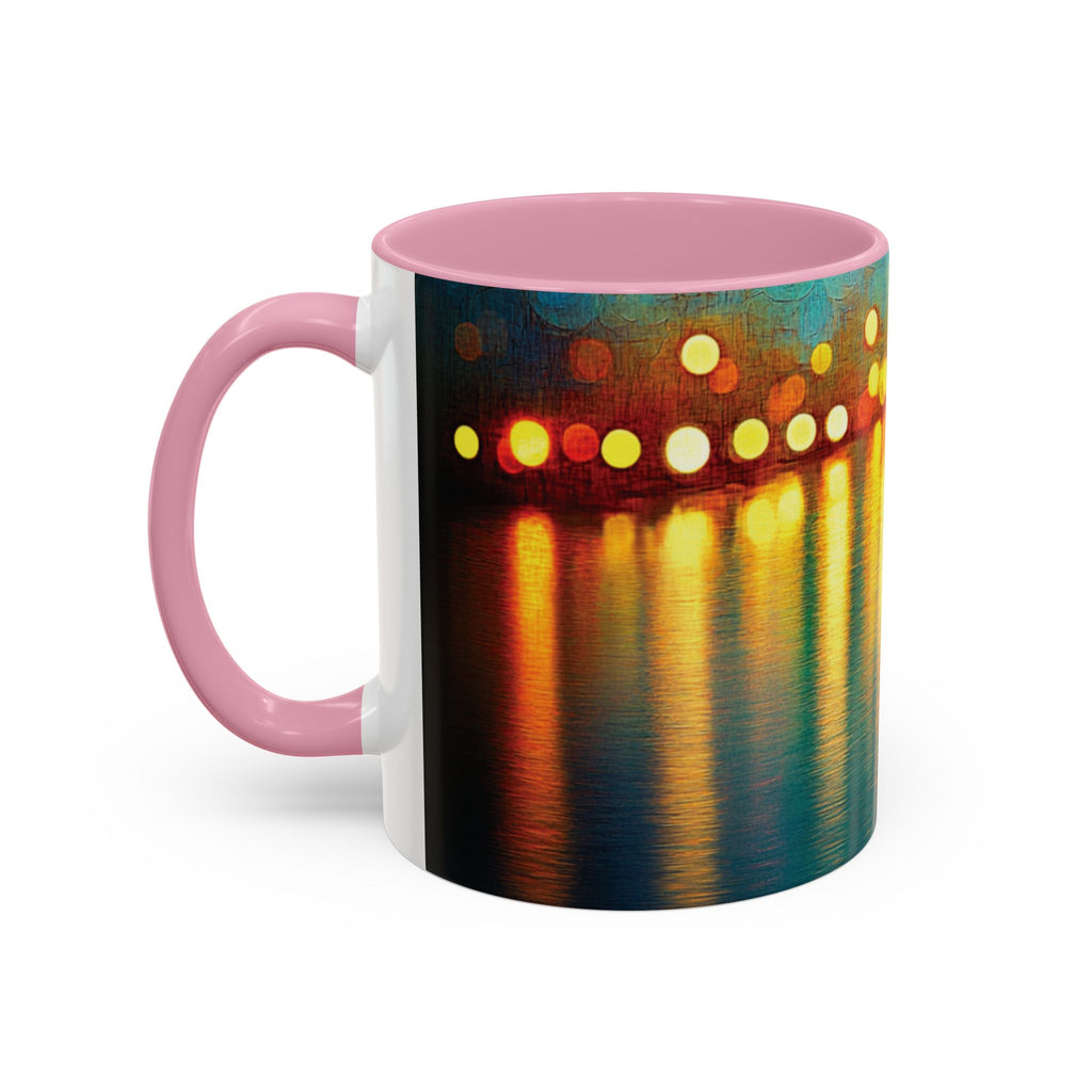 Reflections of the Cityscape Mug - Vibrant 11oz & 15oz Coffee Cup for Art Lovers & Gift Giving