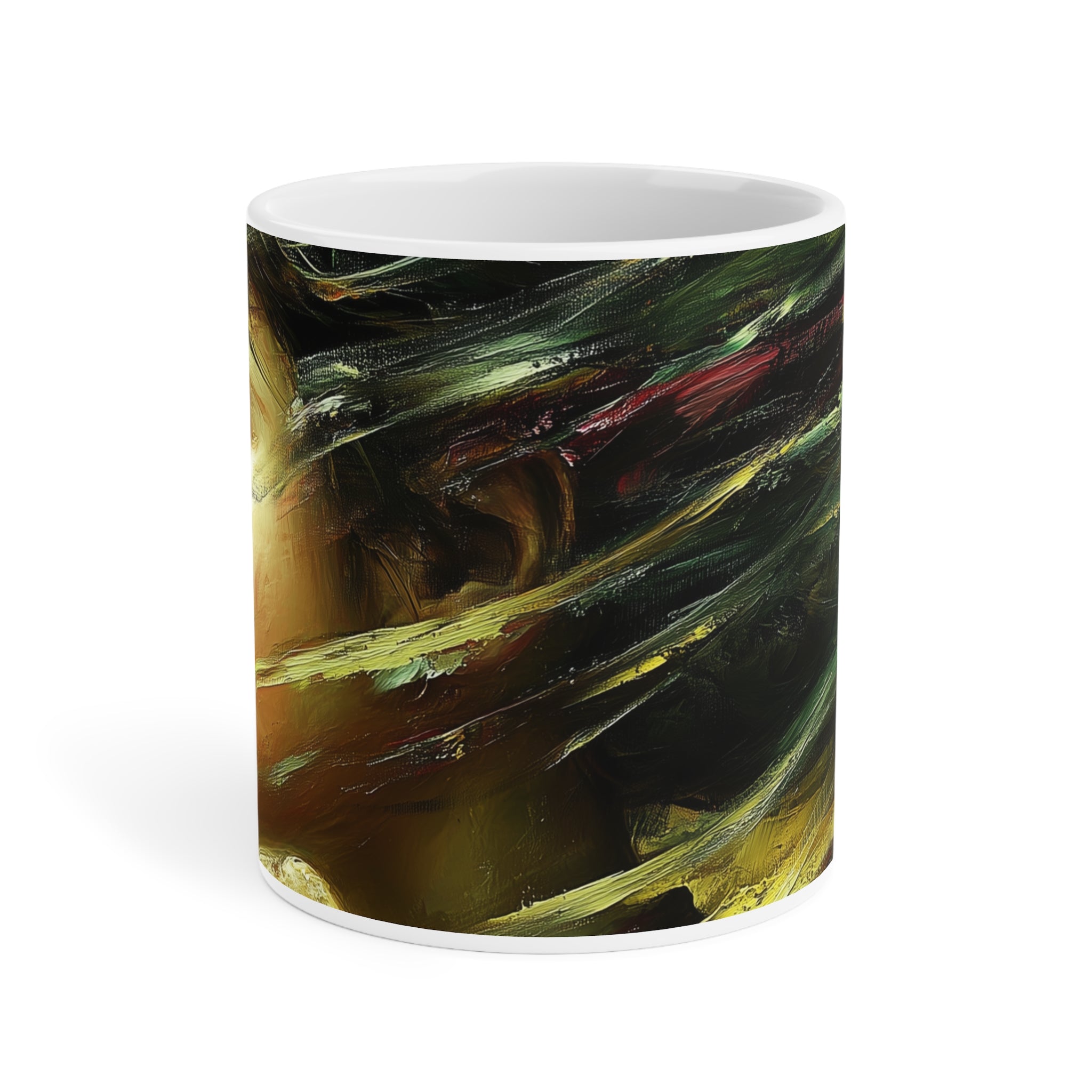 Young Beauty in Motion Artistic Ceramic Mugs - 11oz, 15oz, 20oz | Unique Gift for Art Lovers
