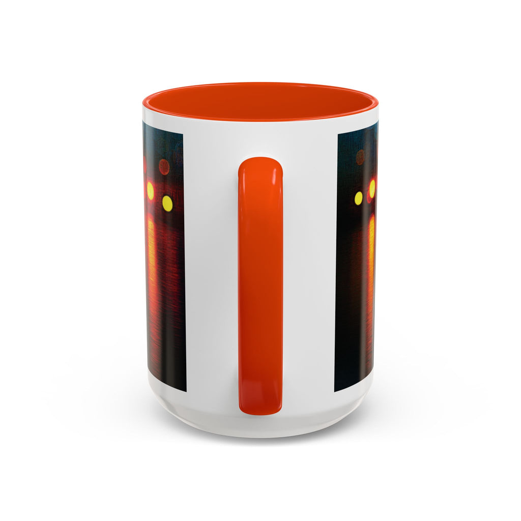 Reflections of the Cityscape Mug - Vibrant 11oz & 15oz Coffee Cup for Art Lovers & Gift Giving