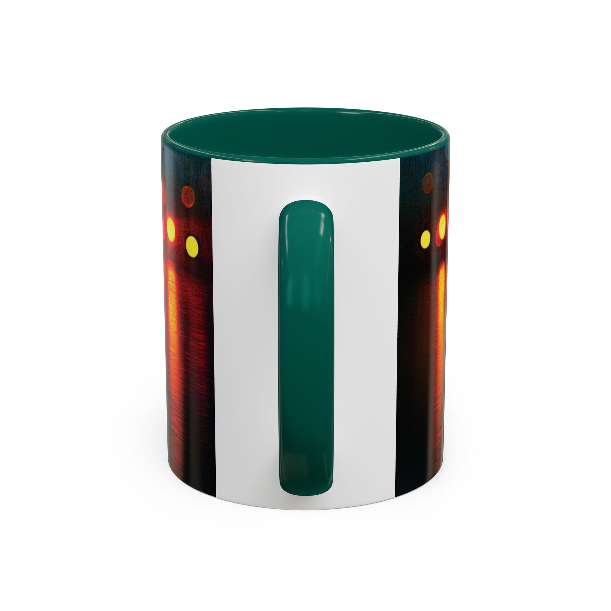 Reflections of the Cityscape Mug - Vibrant 11oz & 15oz Coffee Cup for Art Lovers & Gift Giving