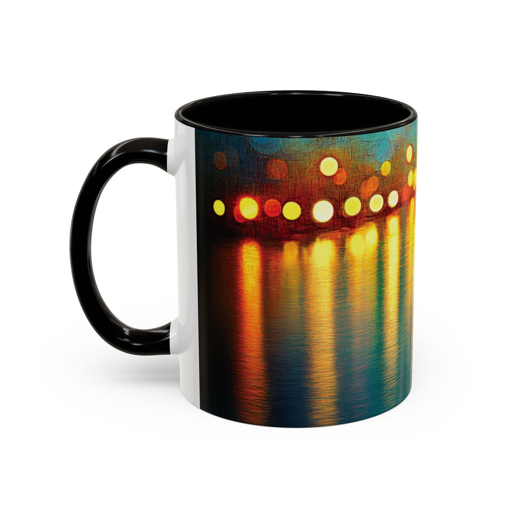 Reflections of the Cityscape Mug - Vibrant 11oz & 15oz Coffee Cup for Art Lovers & Gift Giving