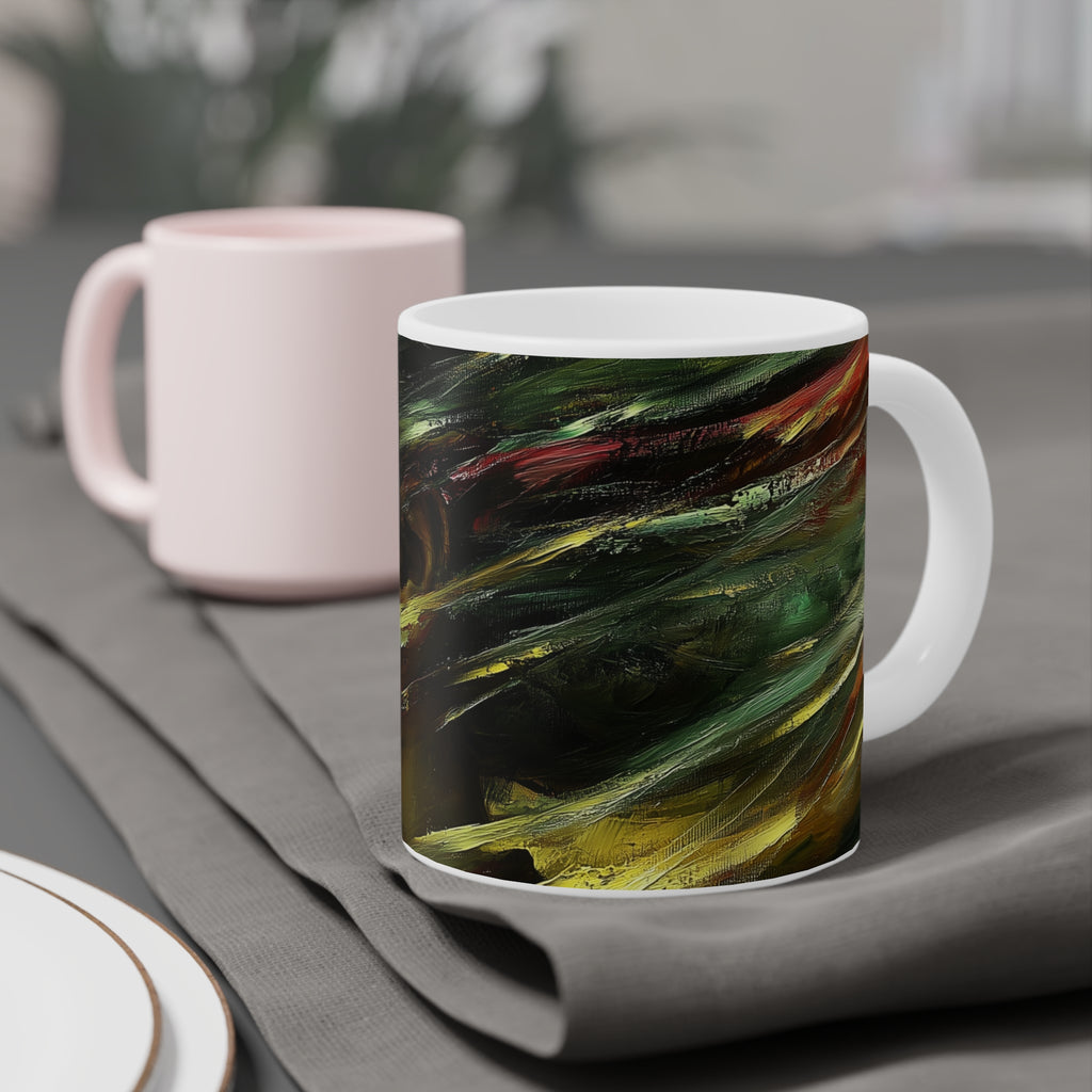 Young Beauty in Motion Artistic Ceramic Mugs - 11oz, 15oz, 20oz | Unique Gift for Art Lovers