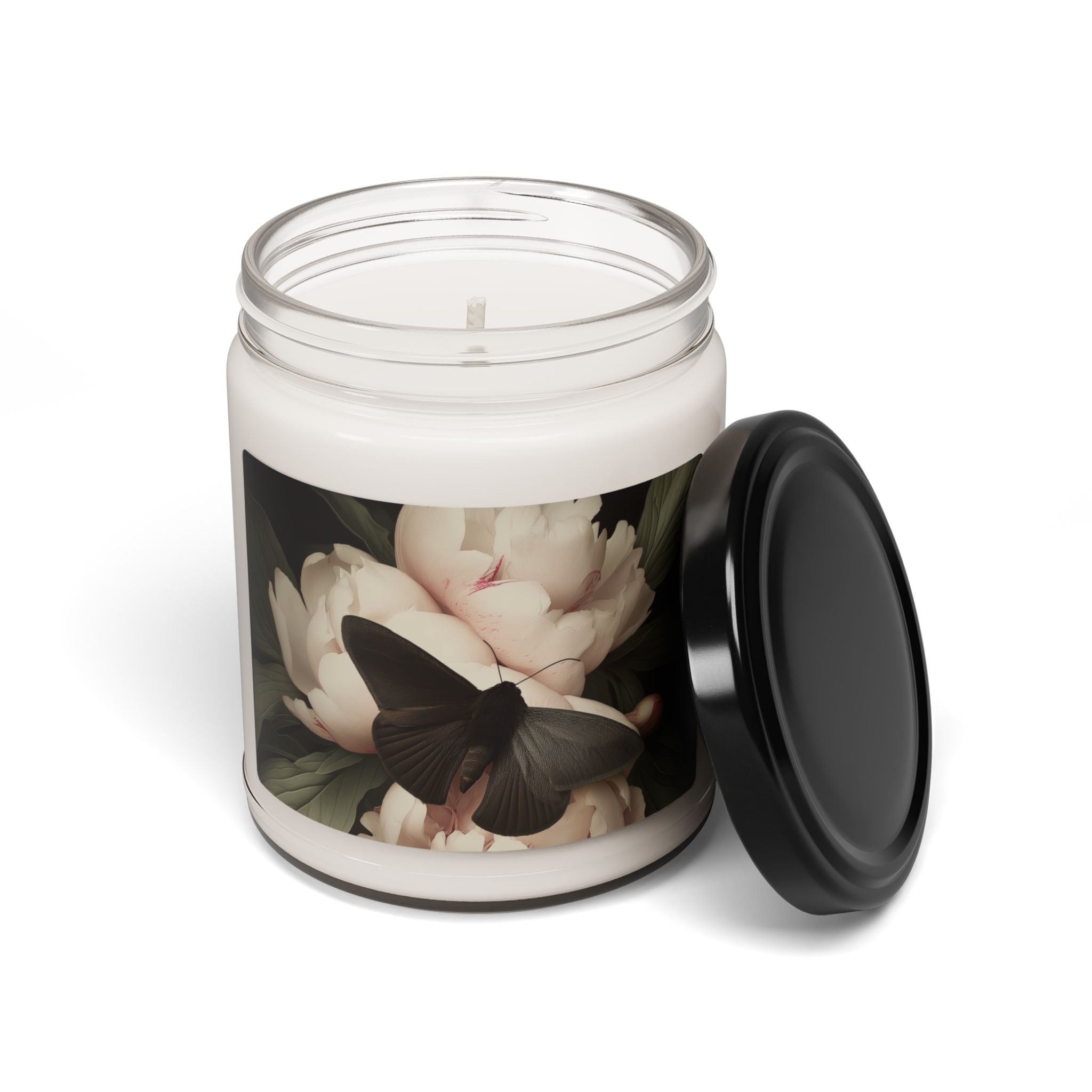 Velvet Blooms and Midnight Wings: Luxury Scented Soy Wax Candle - 9oz - Home Decor Gift for Relaxation