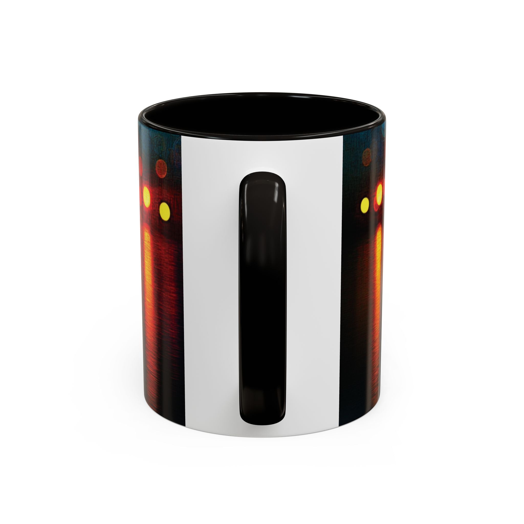 Reflections of the Cityscape Mug - Vibrant 11oz & 15oz Coffee Cup for Art Lovers & Gift Giving