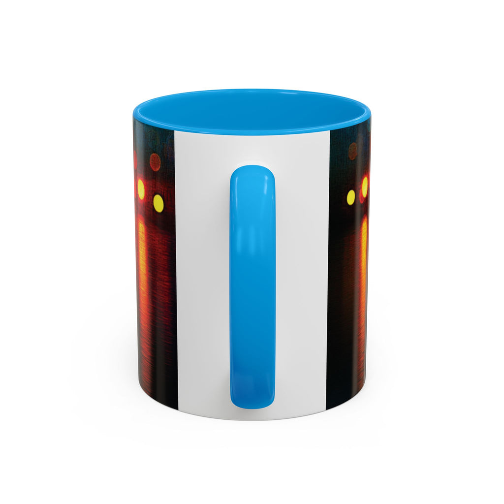 Reflections of the Cityscape Mug - Vibrant 11oz & 15oz Coffee Cup for Art Lovers & Gift Giving