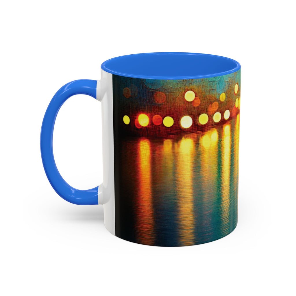Reflections of the Cityscape Mug - Vibrant 11oz & 15oz Coffee Cup for Art Lovers & Gift Giving