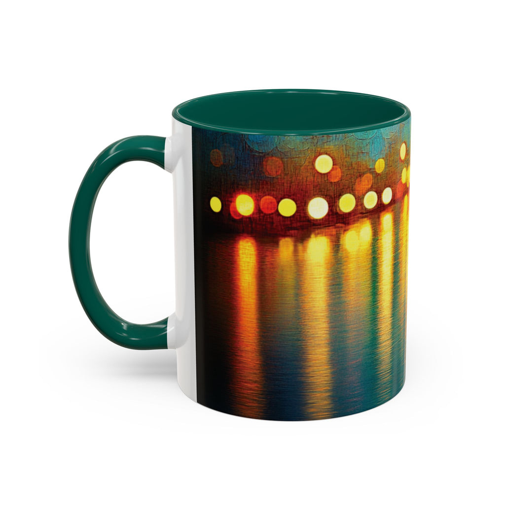 Reflections of the Cityscape Mug - Vibrant 11oz & 15oz Coffee Cup for Art Lovers & Gift Giving