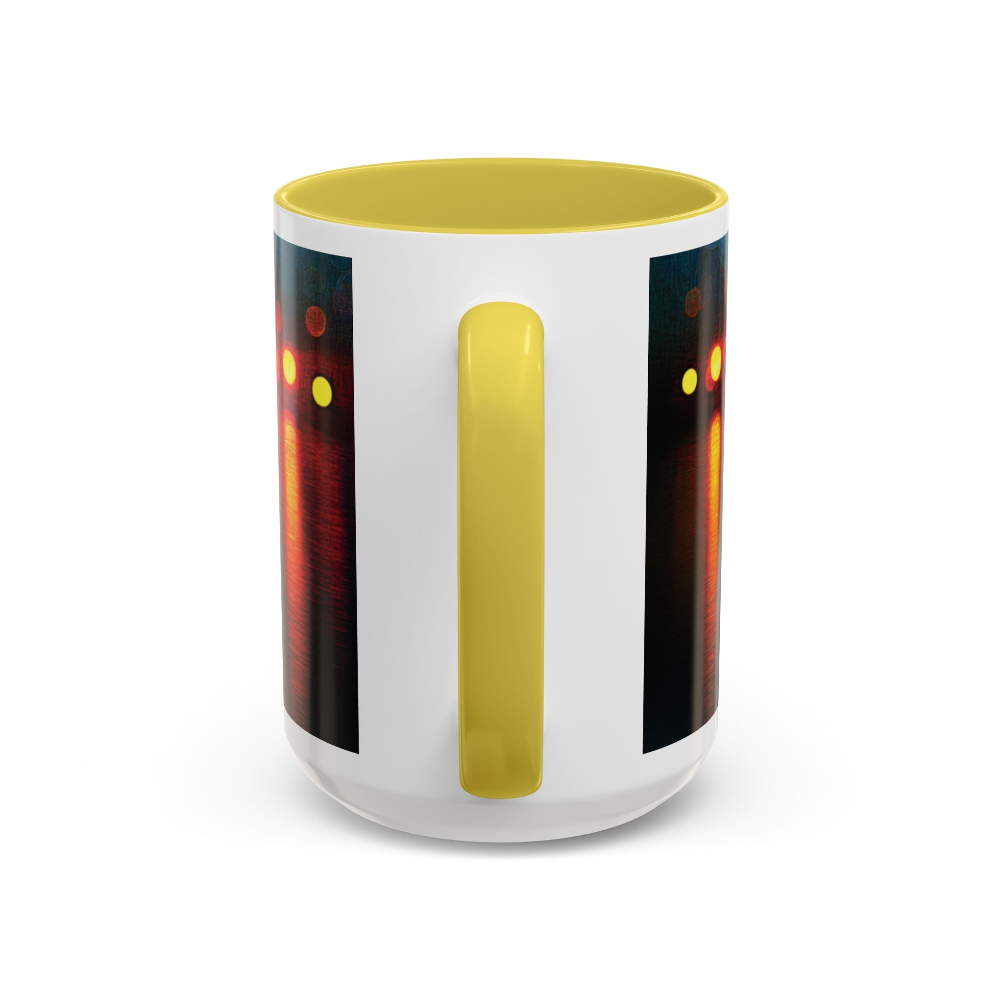 Reflections of the Cityscape Mug - Vibrant 11oz & 15oz Coffee Cup for Art Lovers & Gift Giving