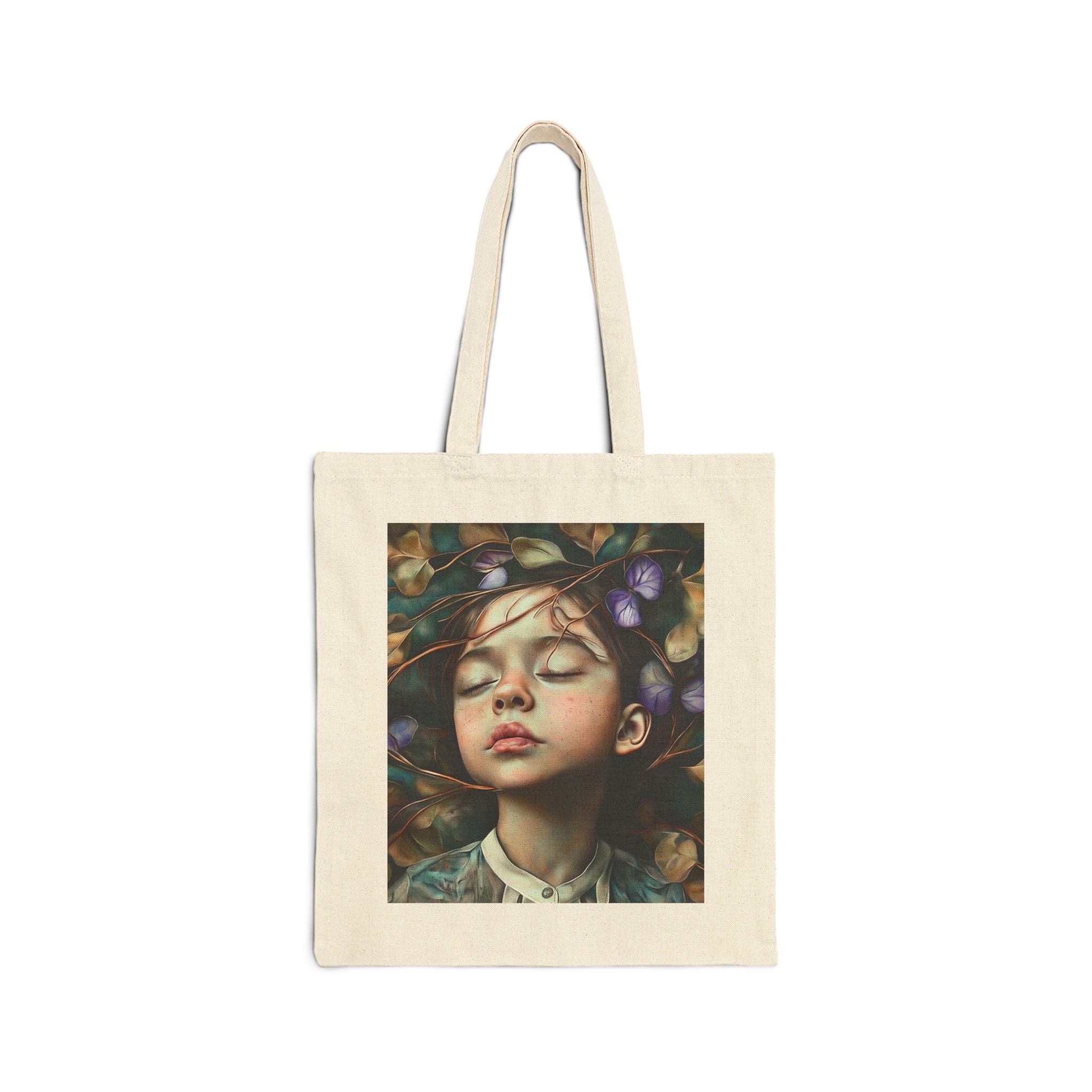 Morning Glory Dreams Cotton Canvas Tote Bag