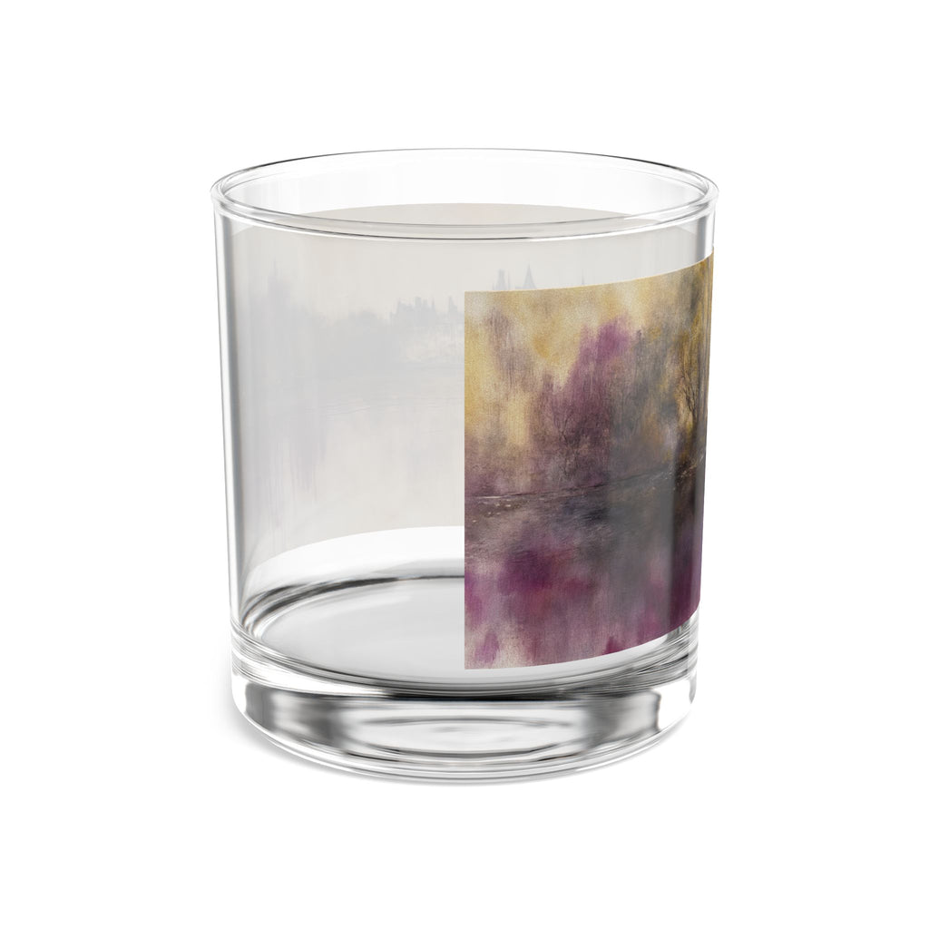 Ethereal Reflections of a Timeless Chateau Artistic 10oz Rocks Glass | Perfect for Home Bar & Gifts