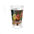 Colorful Parrot Mixing Glass - 16oz Cocktail and Beverage Cup