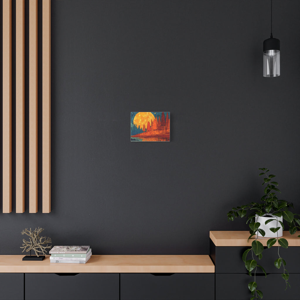 Autumn Trees Matte Canvas Print — Fall Landscape Stretched Wall Art, 1.25"