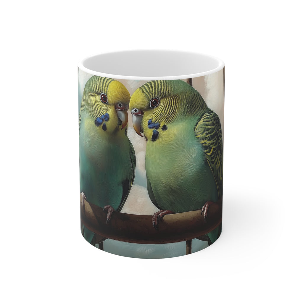 Charming Budgie Ceramic Mugs - Perfect for Bird Lovers