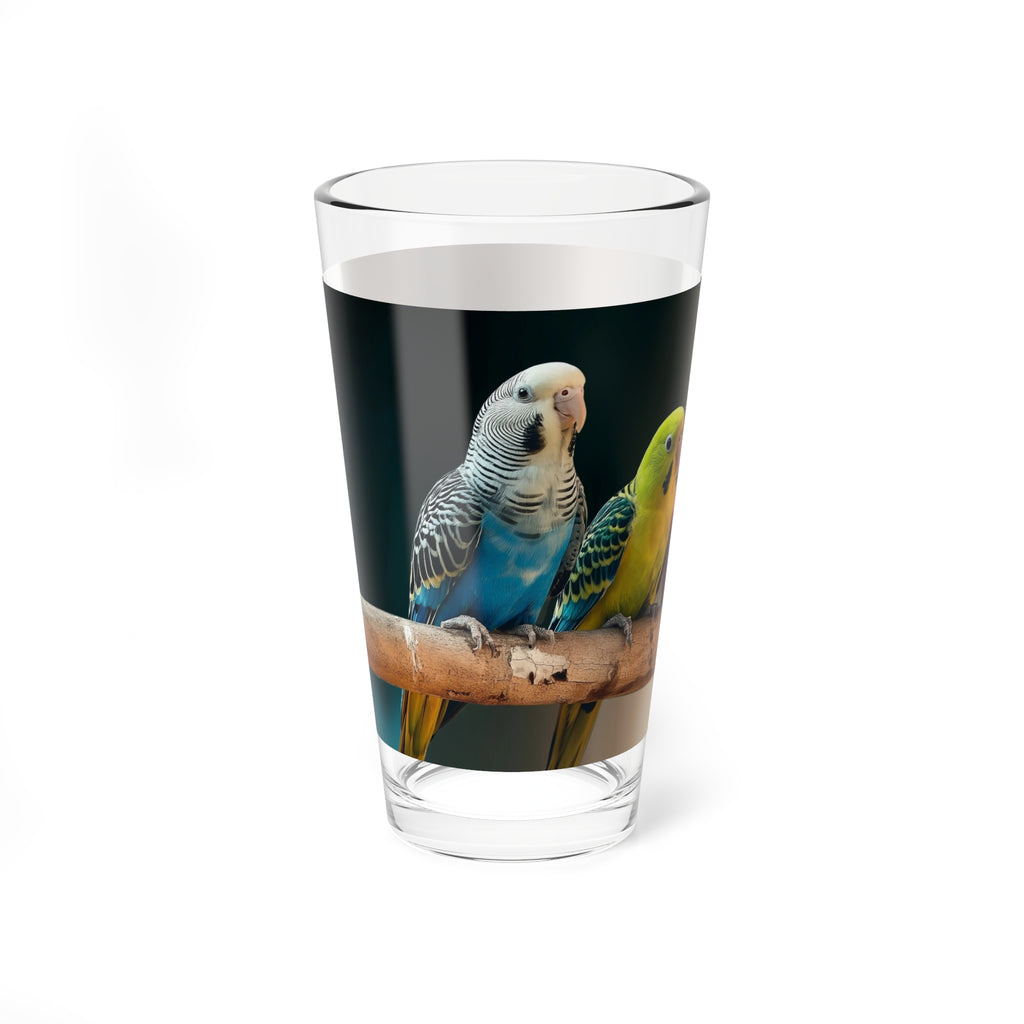 Colorful Parrot Mixing Glass - 16oz Cocktail and Beverage Cup