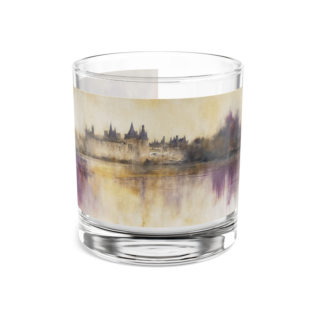 Ethereal Reflections of a Timeless Chateau Artistic 10oz Rocks Glass | Perfect for Home Bar & Gifts