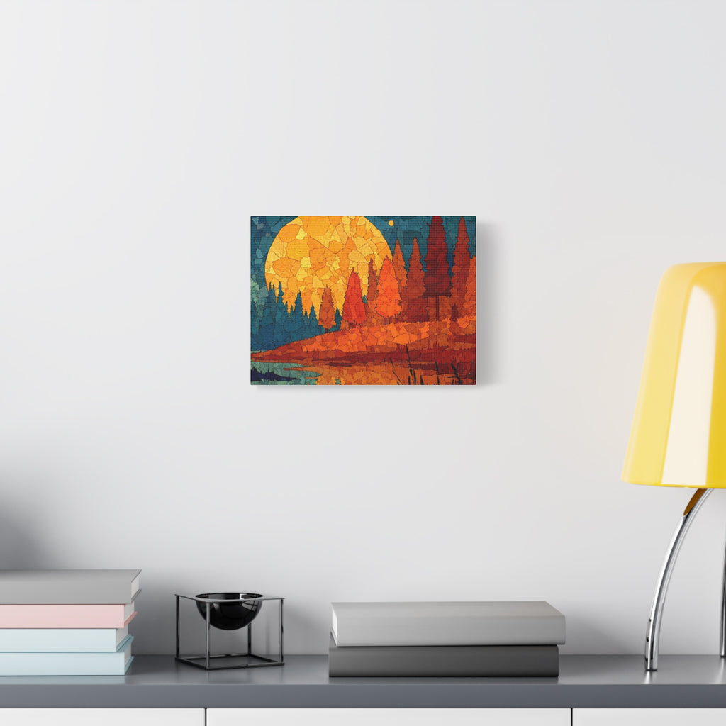 Autumn Trees Matte Canvas Print — Fall Landscape Stretched Wall Art, 1.25"