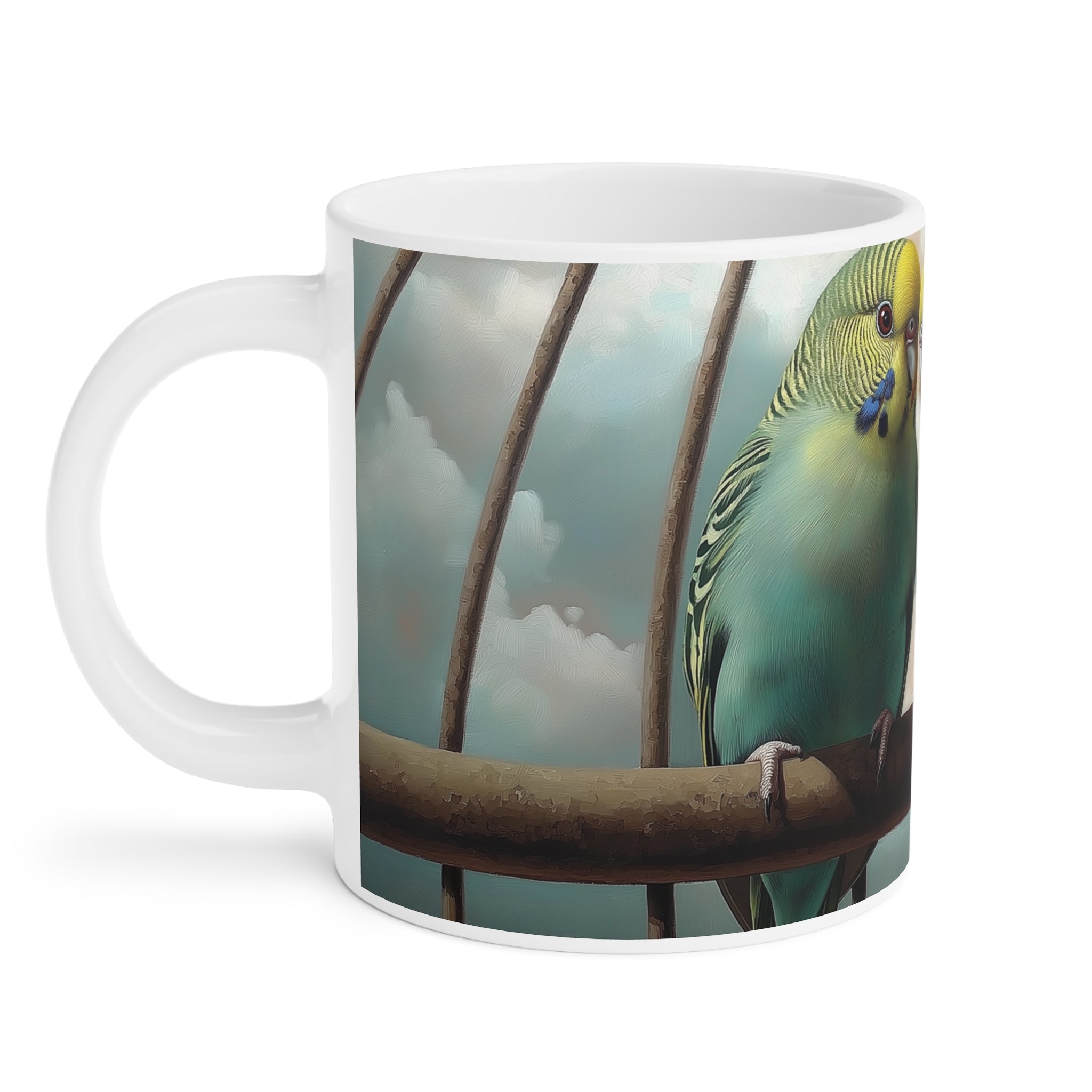 Charming Budgie Ceramic Mugs - Perfect for Bird Lovers
