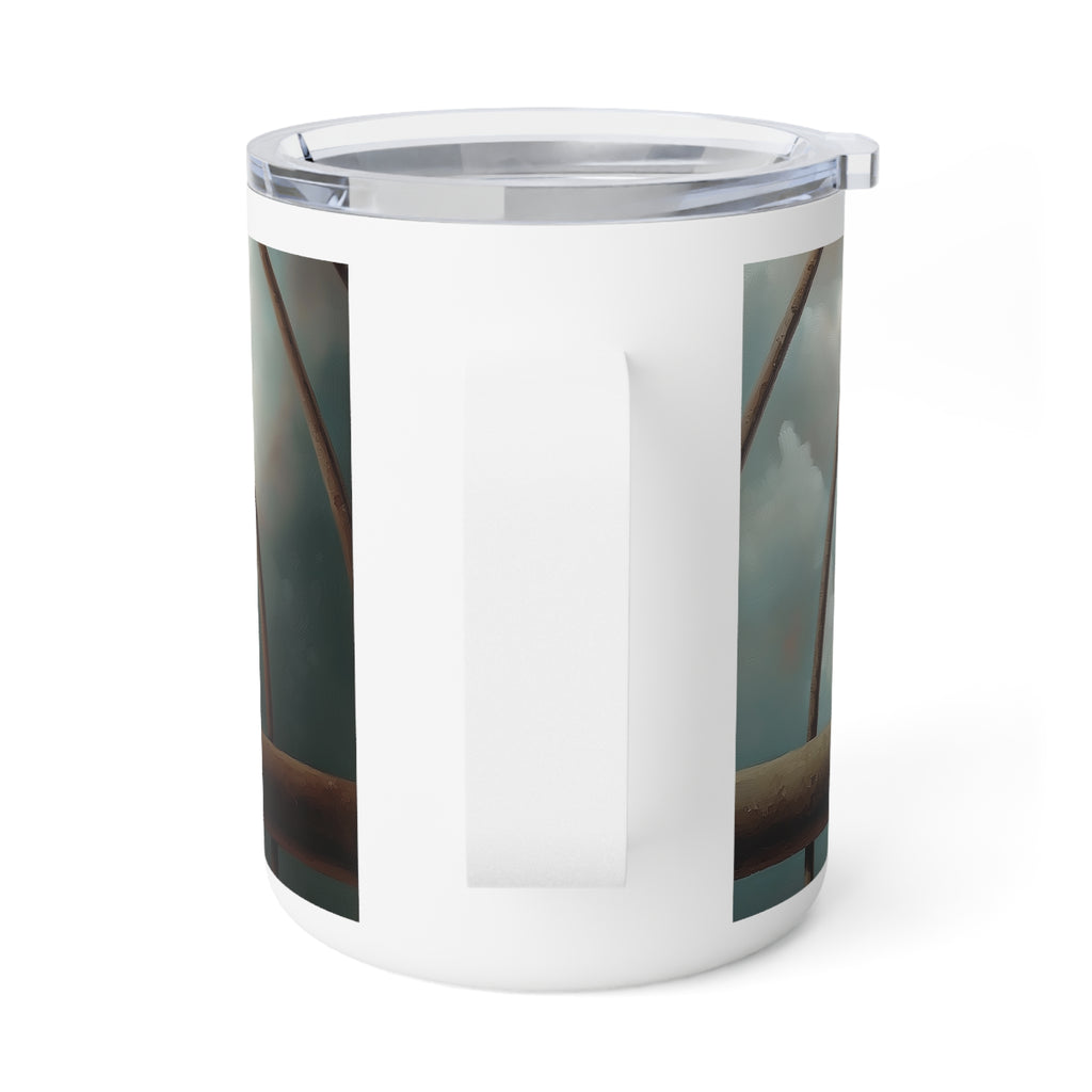 Budgies in Love!  Charming Insulated Coffee Mug - Perfect Gift for Bird Lovers