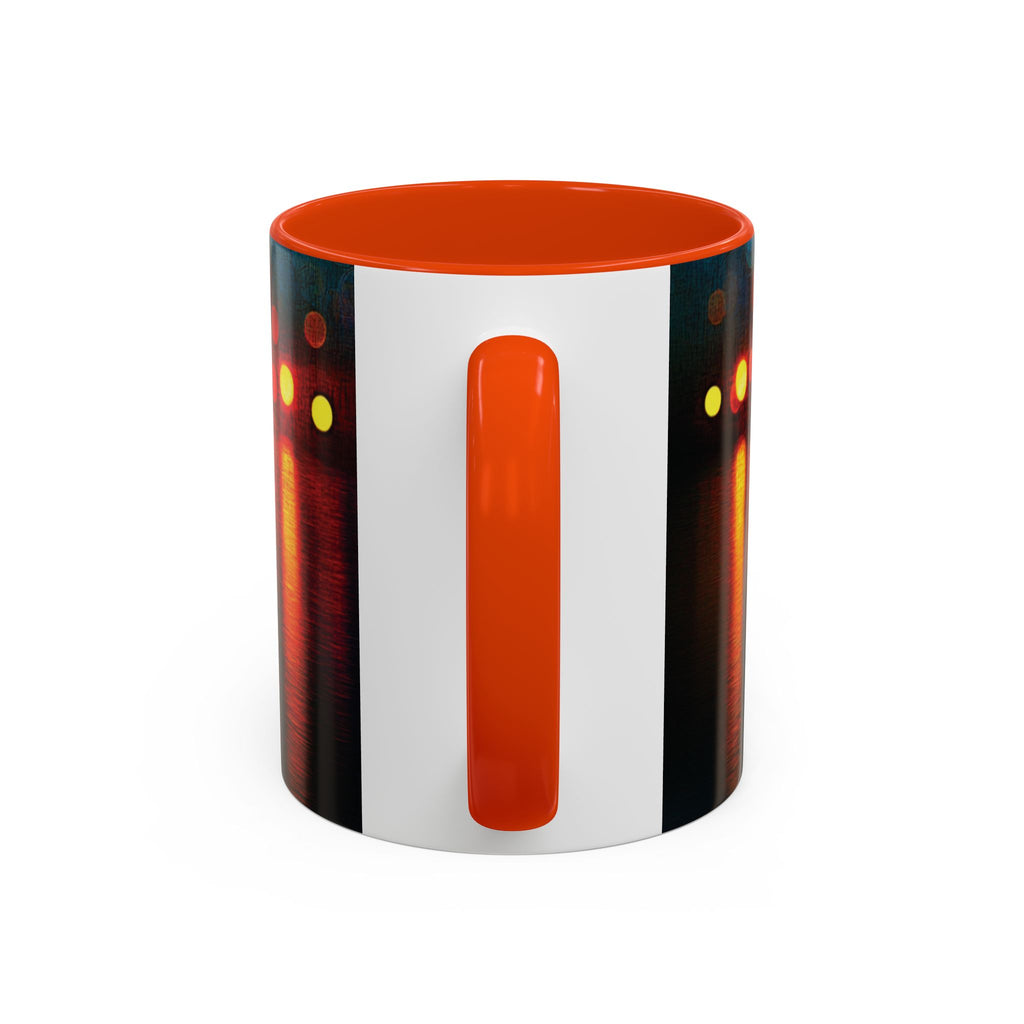 Reflections of the Cityscape Mug - Vibrant 11oz & 15oz Coffee Cup for Art Lovers & Gift Giving